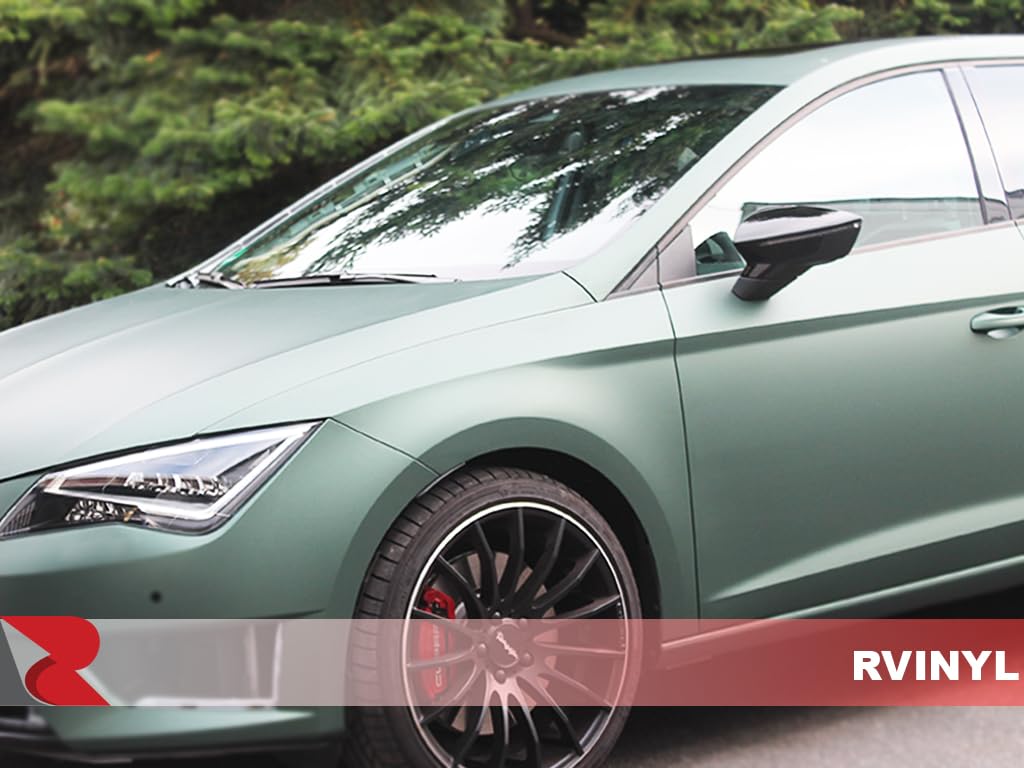 3M 2080 Series M206 Matte Pine Green Metallic Dual Cast Lustrous Vinyl Car Wrapping Film - 1Ft X 1Ft - 1Sq Ft - Bubble Free Vehi