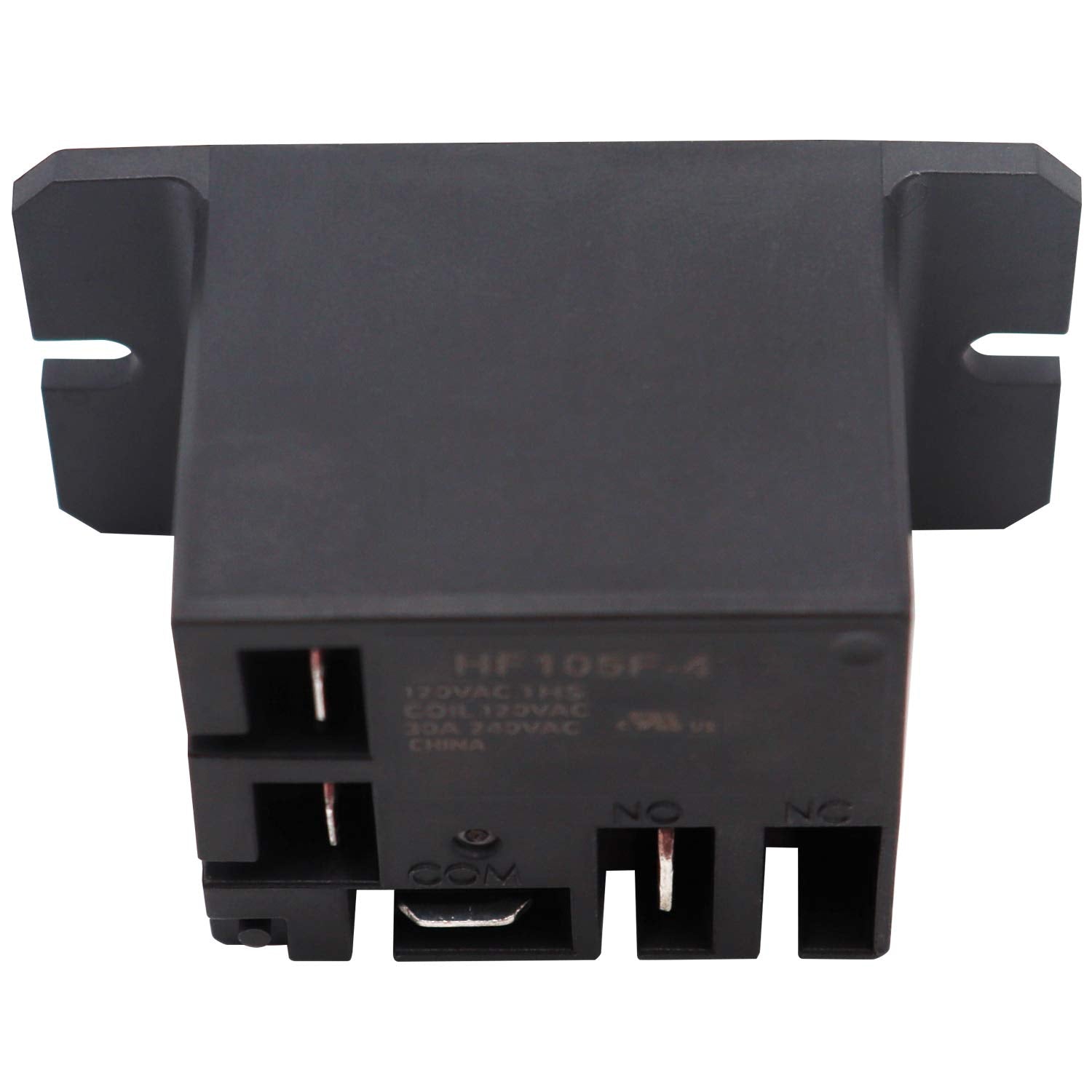 Tnisesm 2PCS SPST Power Relay 30A AC120V Mini Relay with Flange Mounting & Quick Connect Terminals HF105F-4-AC120V-8X