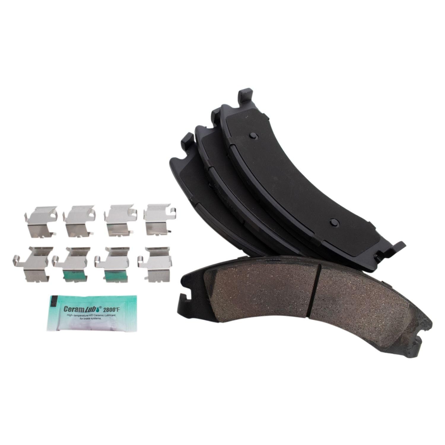 TRQ Rear Brake Pad & Rotor Kit Brake Pads Brake Rotor Ceramic Compatible with 2008-2014 Ford E-150 E-250 2008-2022 E-350 Super D