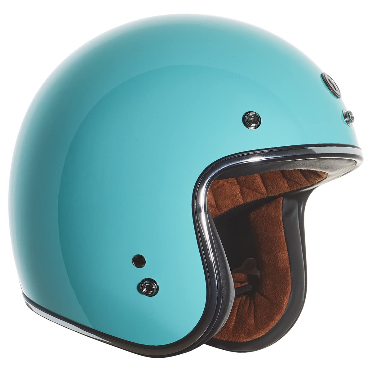 Torc T50/Del Mar Open Face 3/4 Motorcycle Helmet With Color/Graphic Dot Approved (Robin Egg Blue, X-Small)