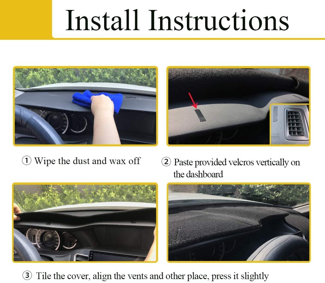 Dash Cover Mat Custom Fit For Lexus Es350 2007-2012, Dashboard Cover Pad Carpet Protector (07-12 Es350 Beige) F117