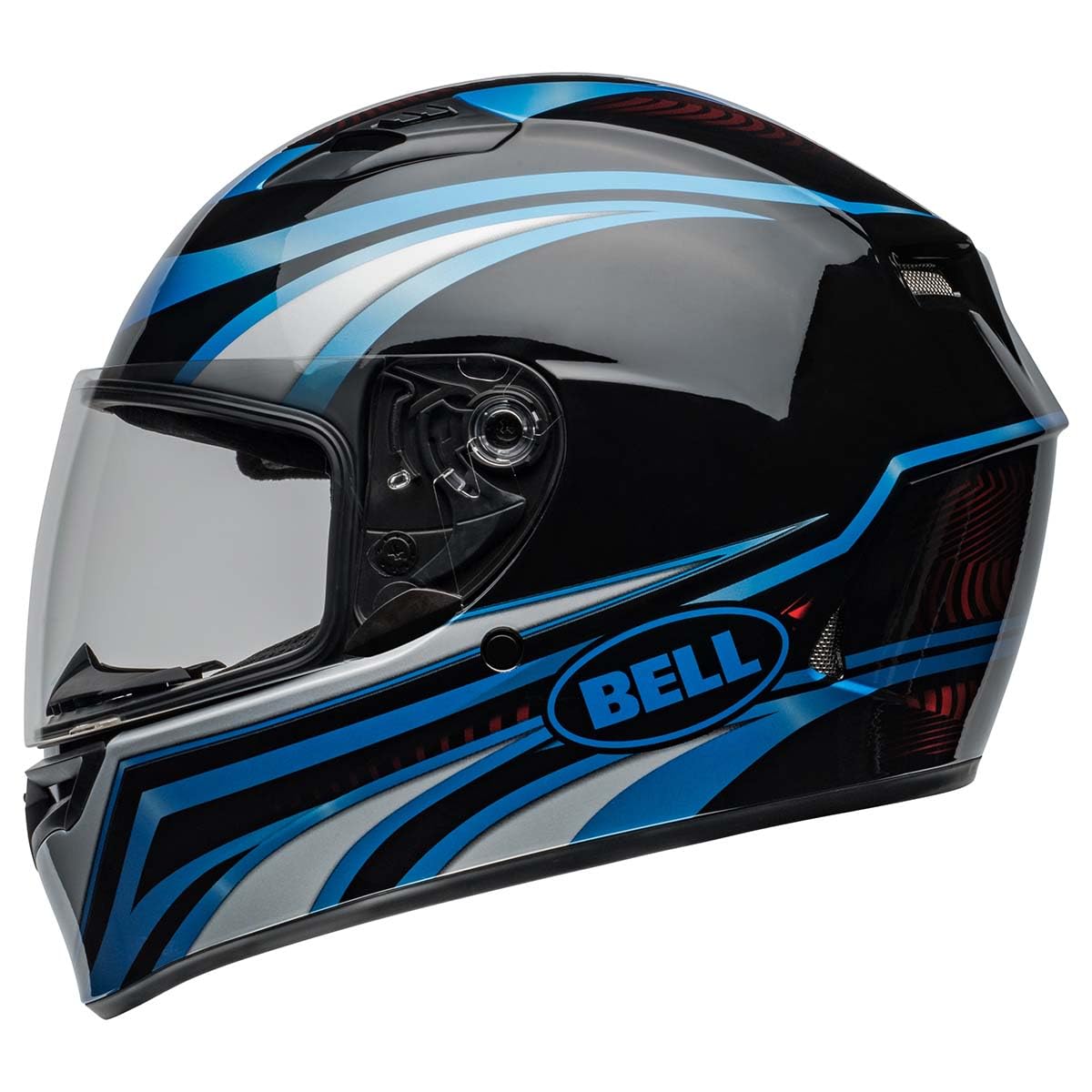 Bell Qualifier Full-Face Motorcycle Helmet (Gloss Conduit Blue/Black - Medium)