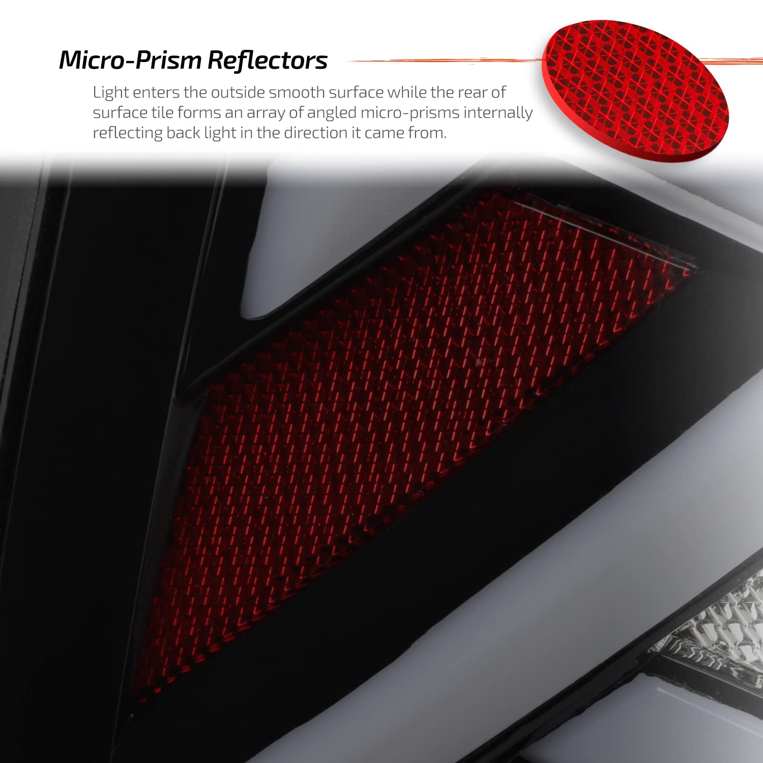 AKKON 3D LED Tail Lights Pair for 2009-2018 Dodge Ram 1500 2500 3500 - Black Smoked Housing