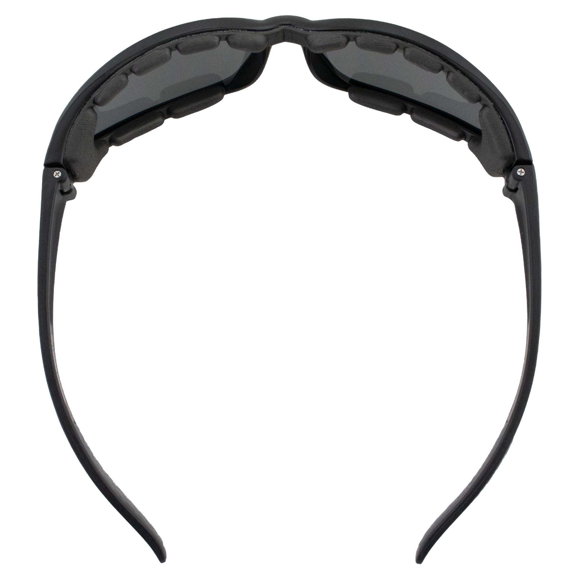 Gvhps1 Smoke Tint Lens Motorcycle Padded Glasses Sunglasses Nylon Black Frame Uv400 High Impact Protection Plus Storage Bag