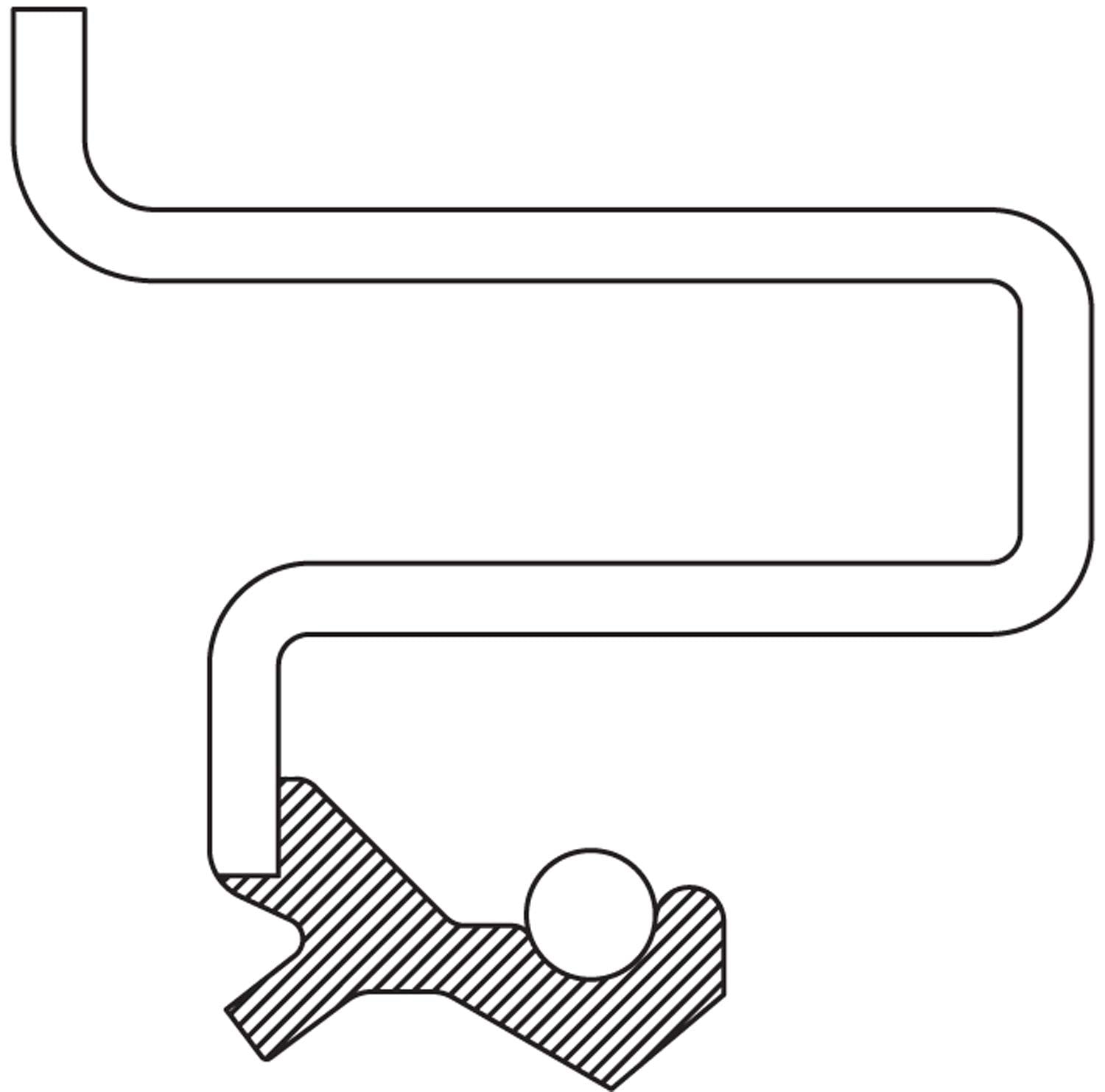 National 710096 Auto Trans Output Shaft Seal