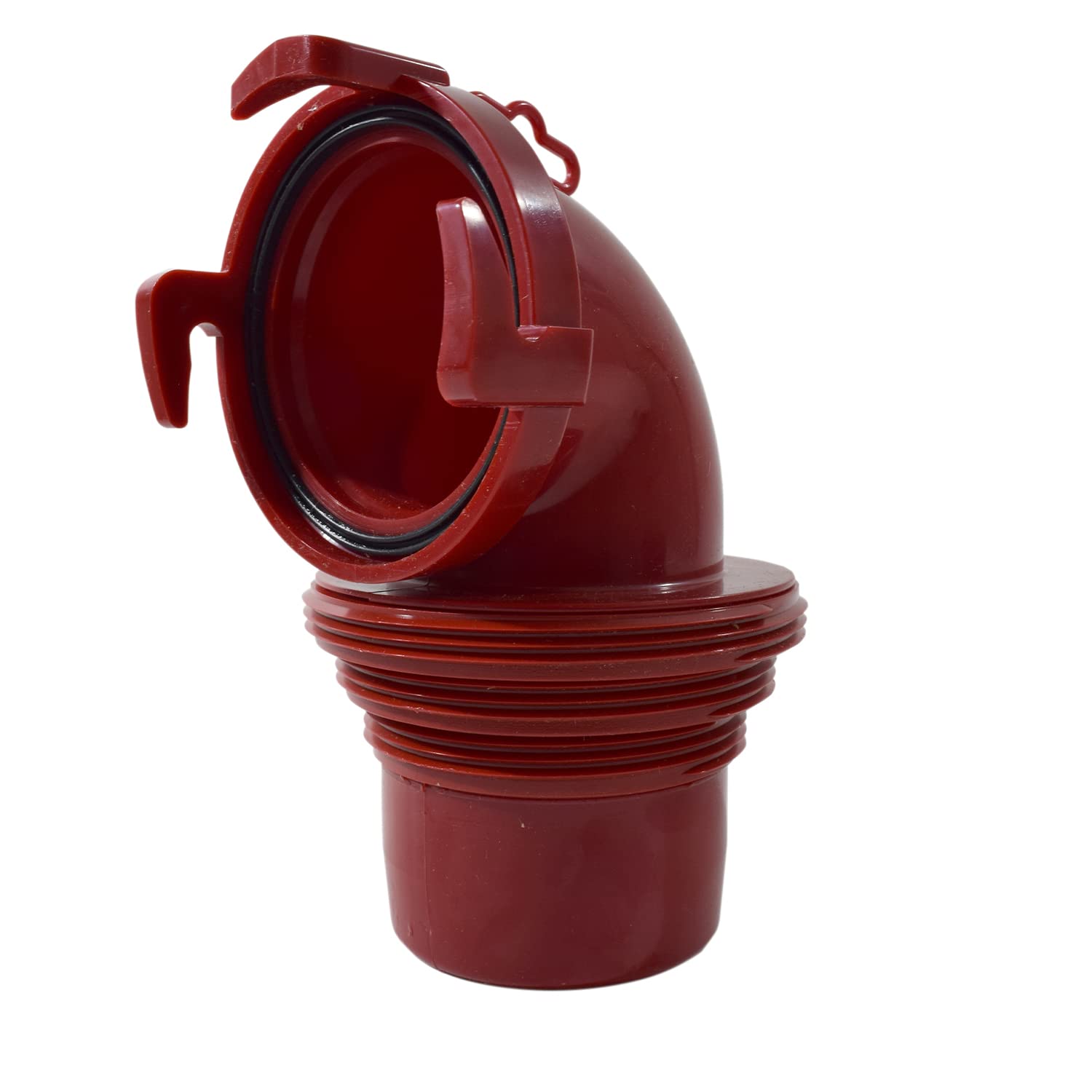 VALTERRA F02-3112 EZ Coupler 90 Bayonet Sewer Fitting, Red