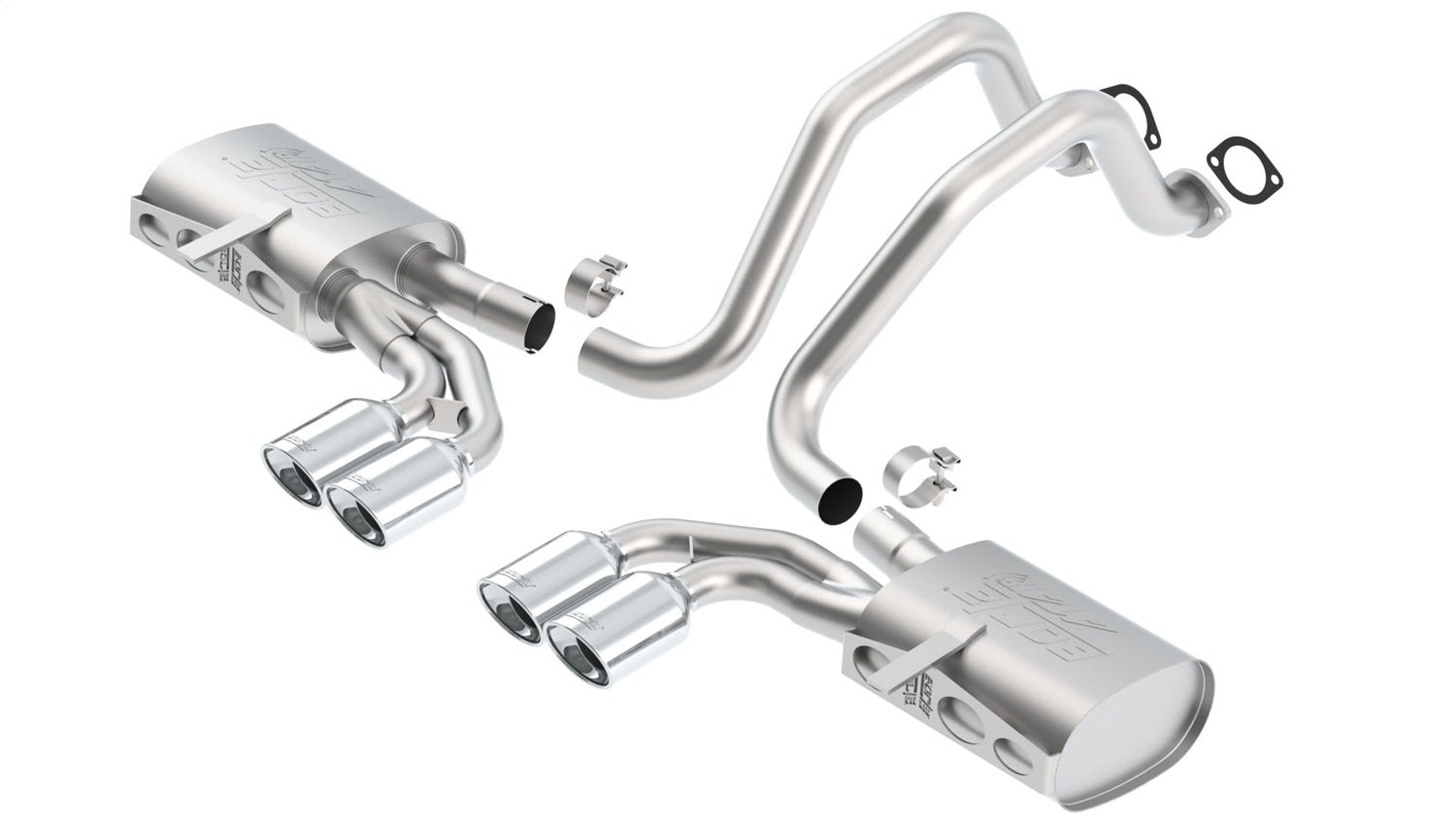 Borla 140428 Cat-Back Perf. Exh. Sys. For '97-'04 Chevrolet Corvette (C5) V8 & Corvette Z06 (C5) V8 T-304 Stainless Steel Atak D