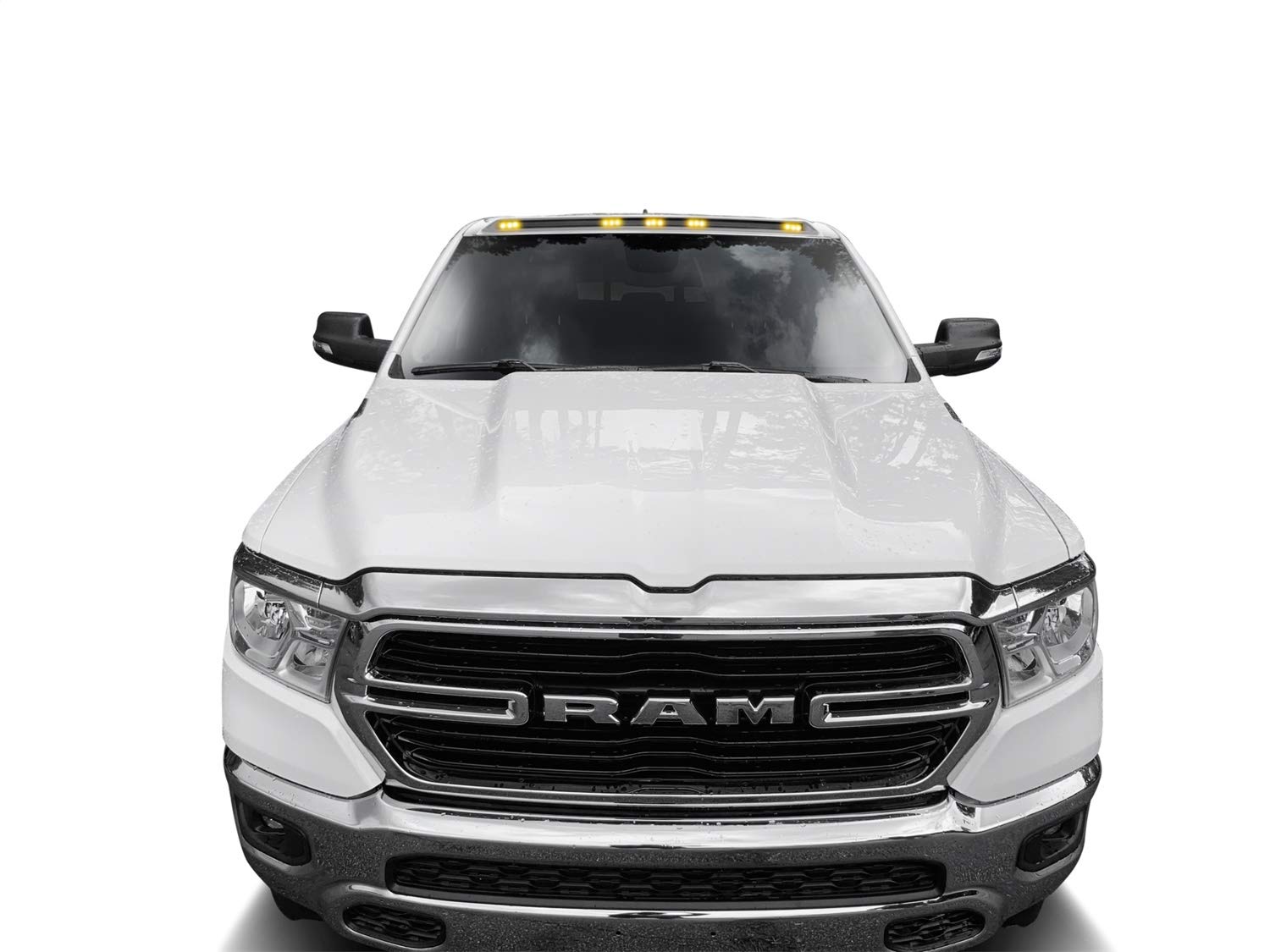 Auto Ventshade [Avs] Aerocab / Marker Light | Fits 2019 - 2024 Dodge Ram 1500 W/Sunroof (Includes Trx), 1 Pc. | Black - 698173
