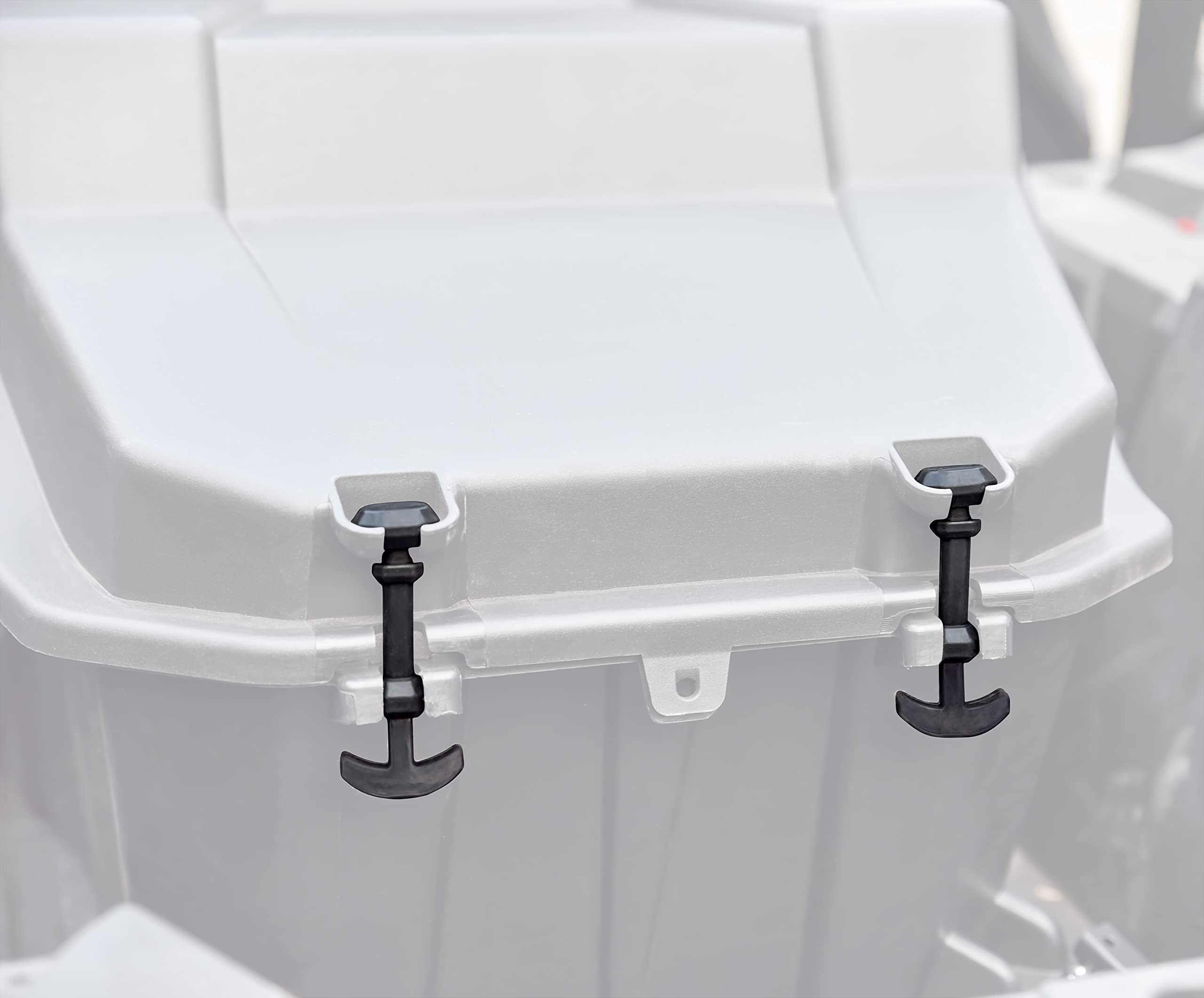 SAUTVS Cargo Storage Box with Rubber Latch for Polaris RZR 900/XP 1000, Black, Model ZP-YJ-030503-078, 2PCS, 201