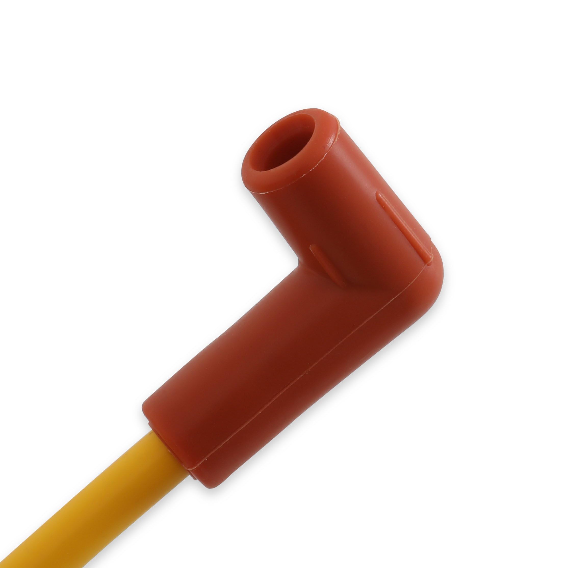 Accel 4039 Spark Plug Wire Set - 8Mm - Yellow With Orange Straight Boots