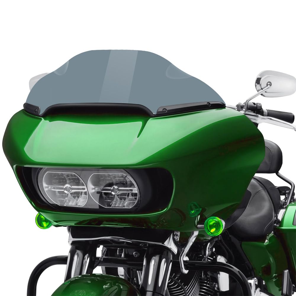 8'' Wave Windshield Windscreen Wind Splitter fits for Harley Davidson Touring Road Glide FLTR 2015-2023 2016 2017 2018 2019 2020