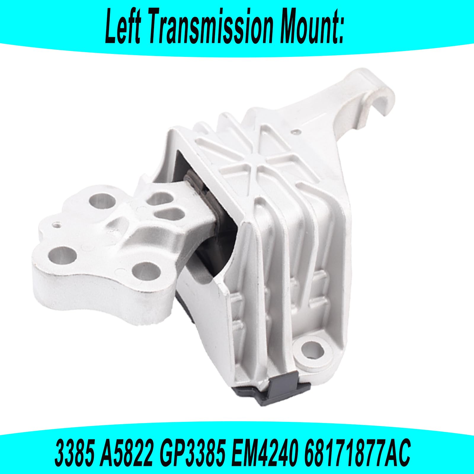 sherxibo Engine Motor Mount & Transmission Mount Set, 2013-2016 Dodge Dart, 2.0L/2.4L, Metal, Model EUA5674