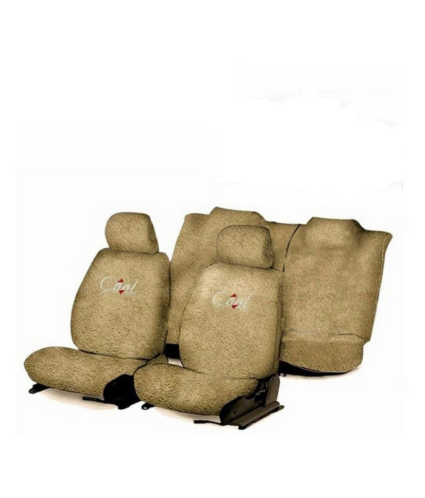 Flomaster Towelmate Seat Cover for Maruti Alto 800 (Set of 3, Beige) (WV0013591_7)