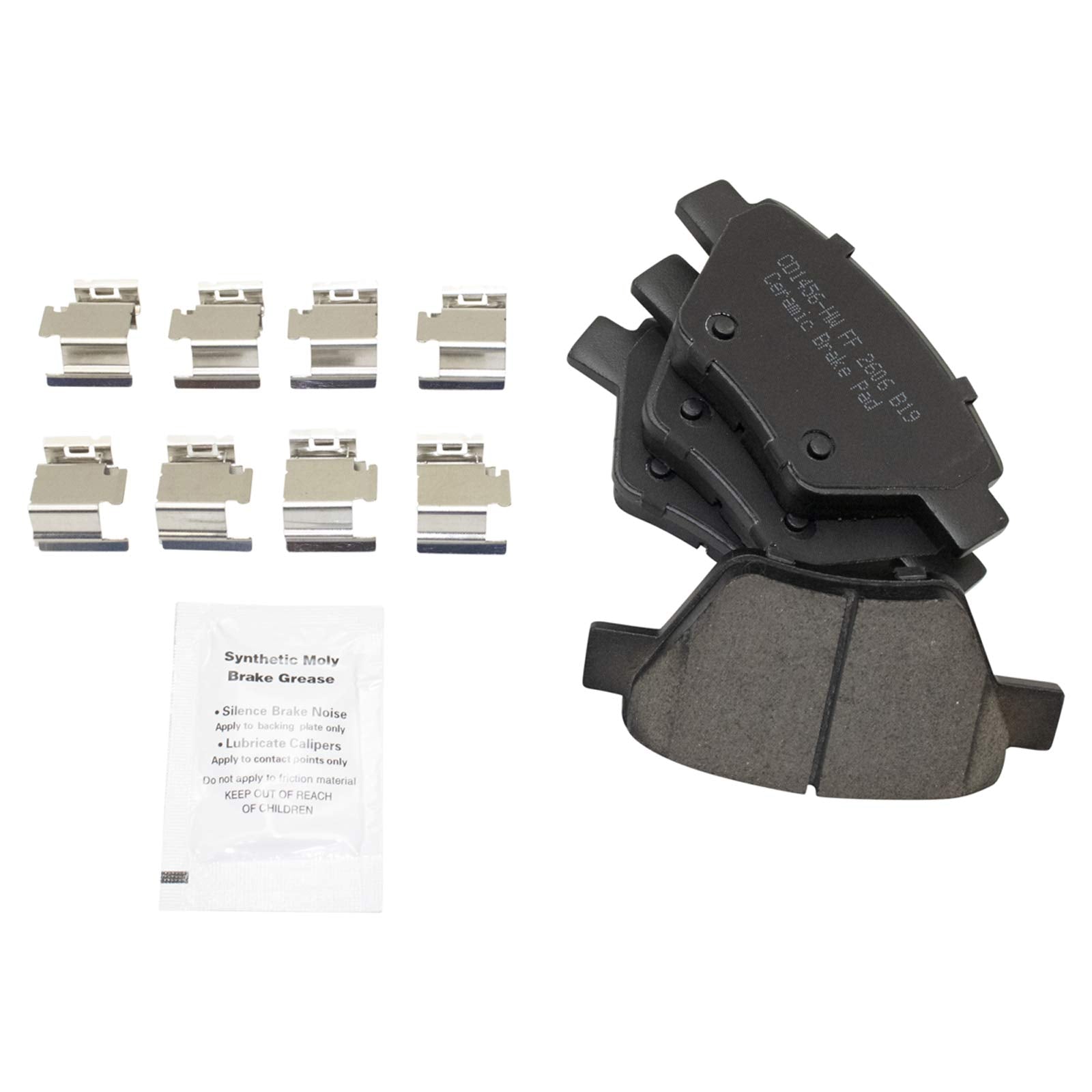 Trq Front And Rear Brake Pad & Rotor Kit Brake Pads Brake Rotor Ceramic Compatible With 2012-2015 Volkswagen Passat