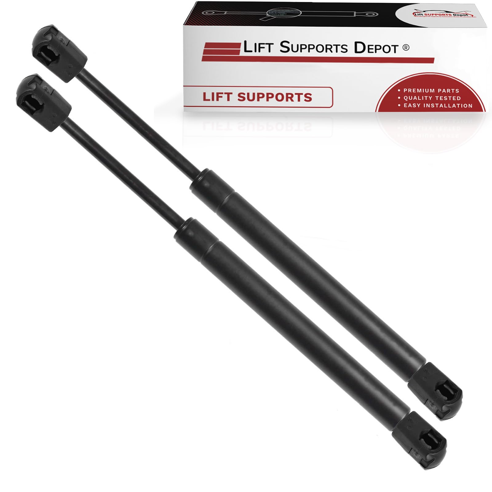 Lift Supports Depot Qty (2) 10Mm Nylon End Lift Supports 20 Inch Extended X 80Bs Shocks Struts