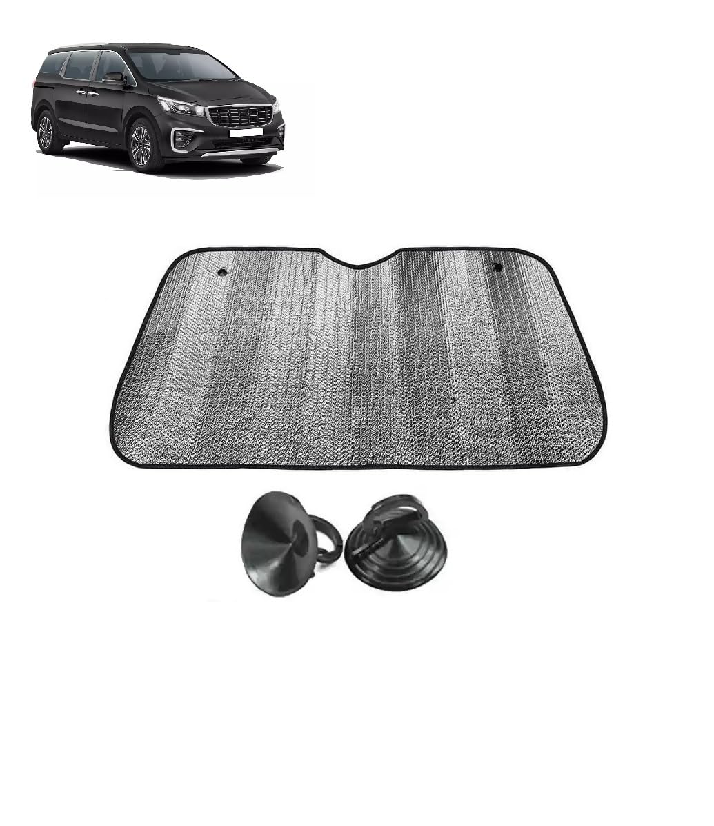 Car Windshield Sun Shade UV Rays Protector Silver Sunshade Solar Reflective suitable for Kia Carnival