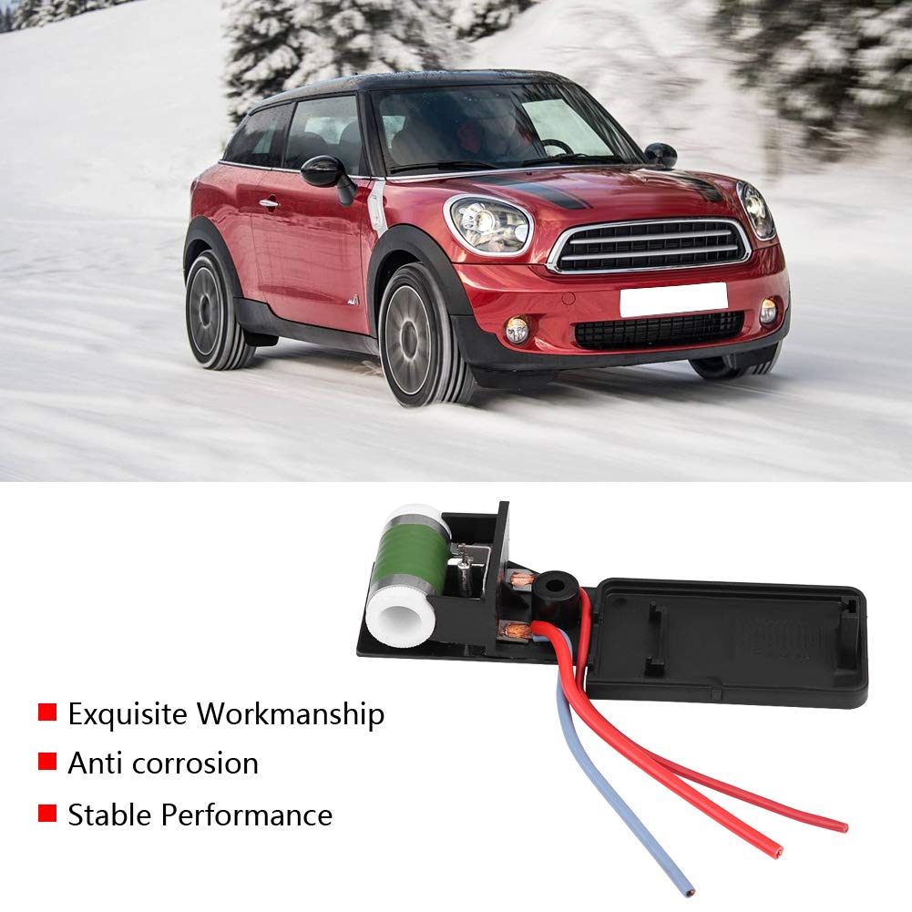 Car Engine Blower Fan Resistor, Keenso Engine Cooling Fan Motor Resistor 17117541092R For R50 R52 R53 2003-08