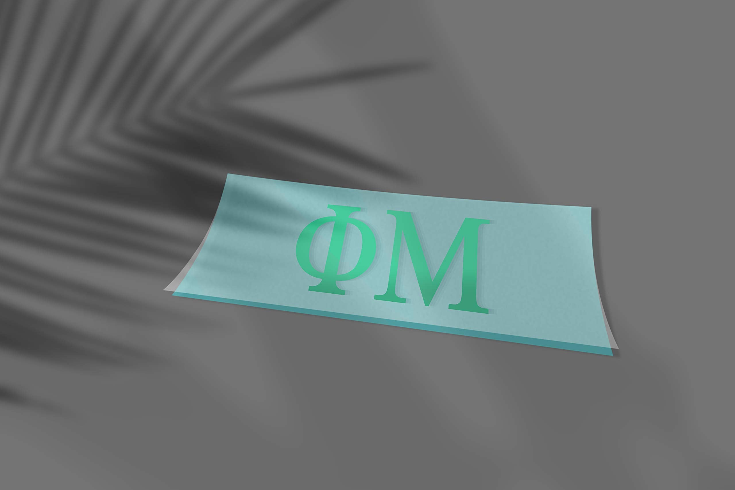 Pro-Graphx Phi Mu Greek Sorority Sticker Decal, 2.5 Inches Tall, Mint