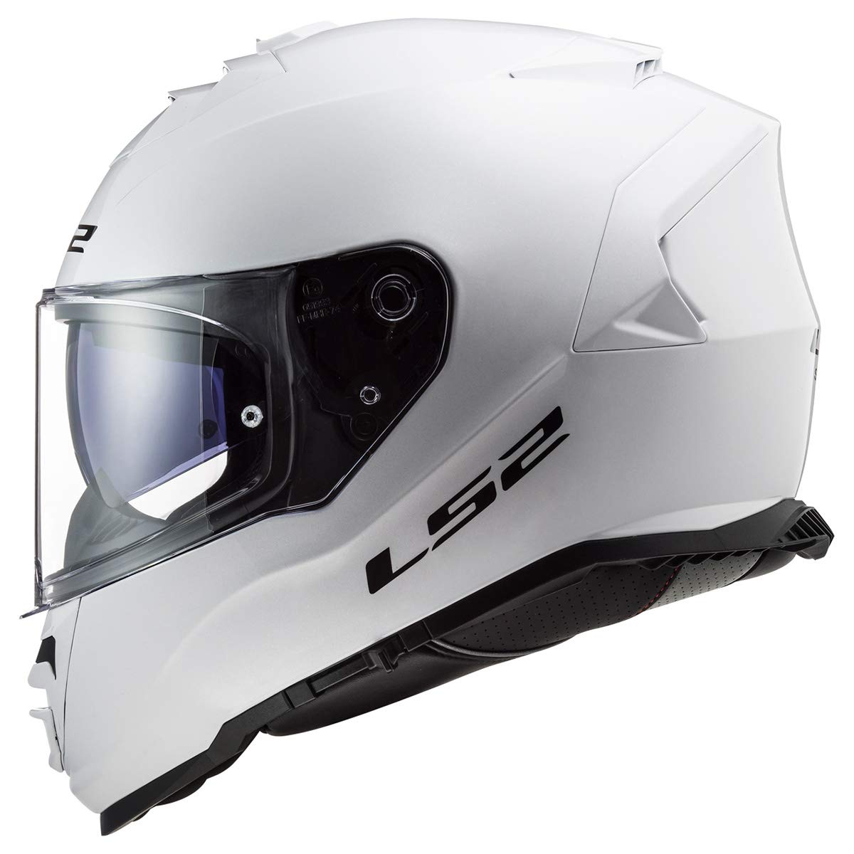 Ls2 Helmets Assault Full Face Motorcycle Helmet W/Sunshield (Gloss White - X-Small)