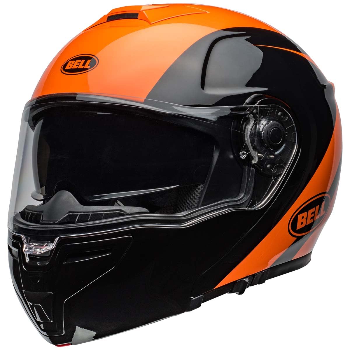 BELL SRT Modular Helmet - Fiberglass, Gloss Velo Black/Orange, Small, Model 7158710