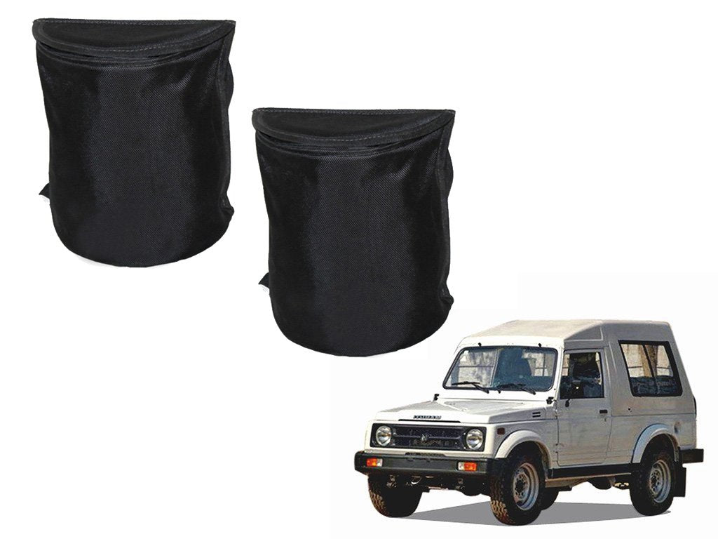 Kozdiko Semi Cylindrical Car Dustbin Set of 2 Pcs for Maruti Suzuki Gypsy