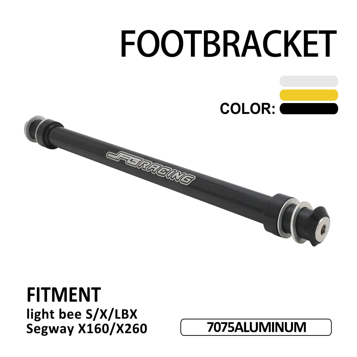 JFG RACING Sur Ron Foot Pegs Support Brace,Dirt Bike Foot Peg Bracket 7075 Aluminum for Sur Ron Surron Light Bee X/S/LBX Segway