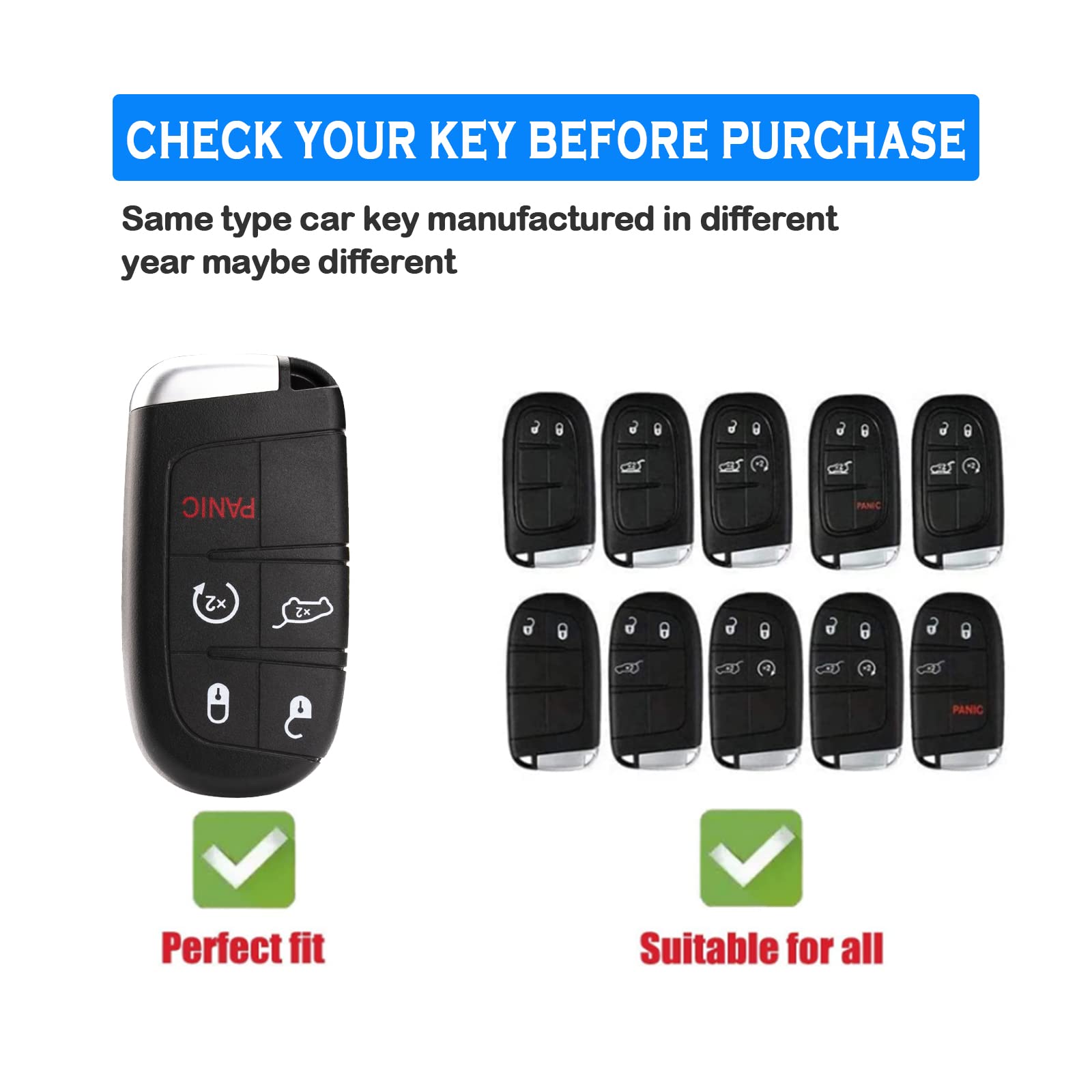 Xiyang Trade For Jeep Key Fob Cover With Keychain, Soft Tpu Key Case Shell Full Protection Suitable For Jeep Grand Cherokee Rene