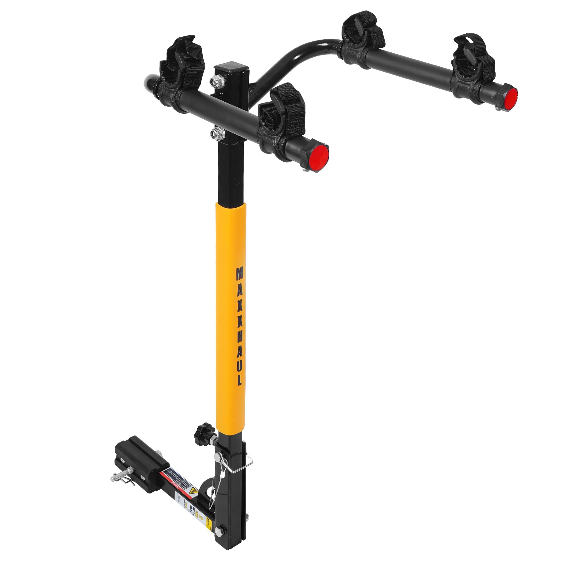 MAXXHAUL 50025 Hitch Mount 2-Bike Rack for Cars, Trucks, SUVs - 100 lb Capacity, Black, Alloy Steel