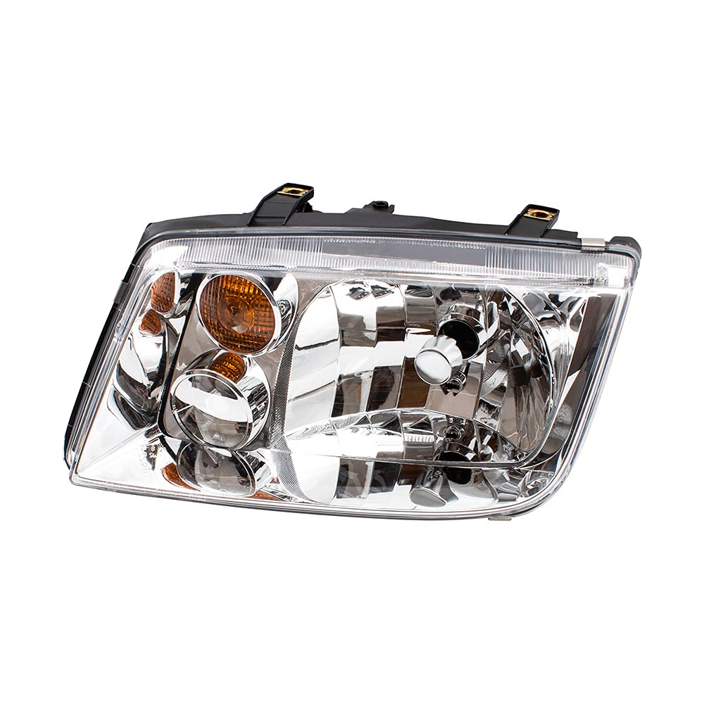Brock Replacement Driver And Passenger Side Halogen Combination Headlight Assemblies Compatible With 2002-2005 A4 Generation 4 F