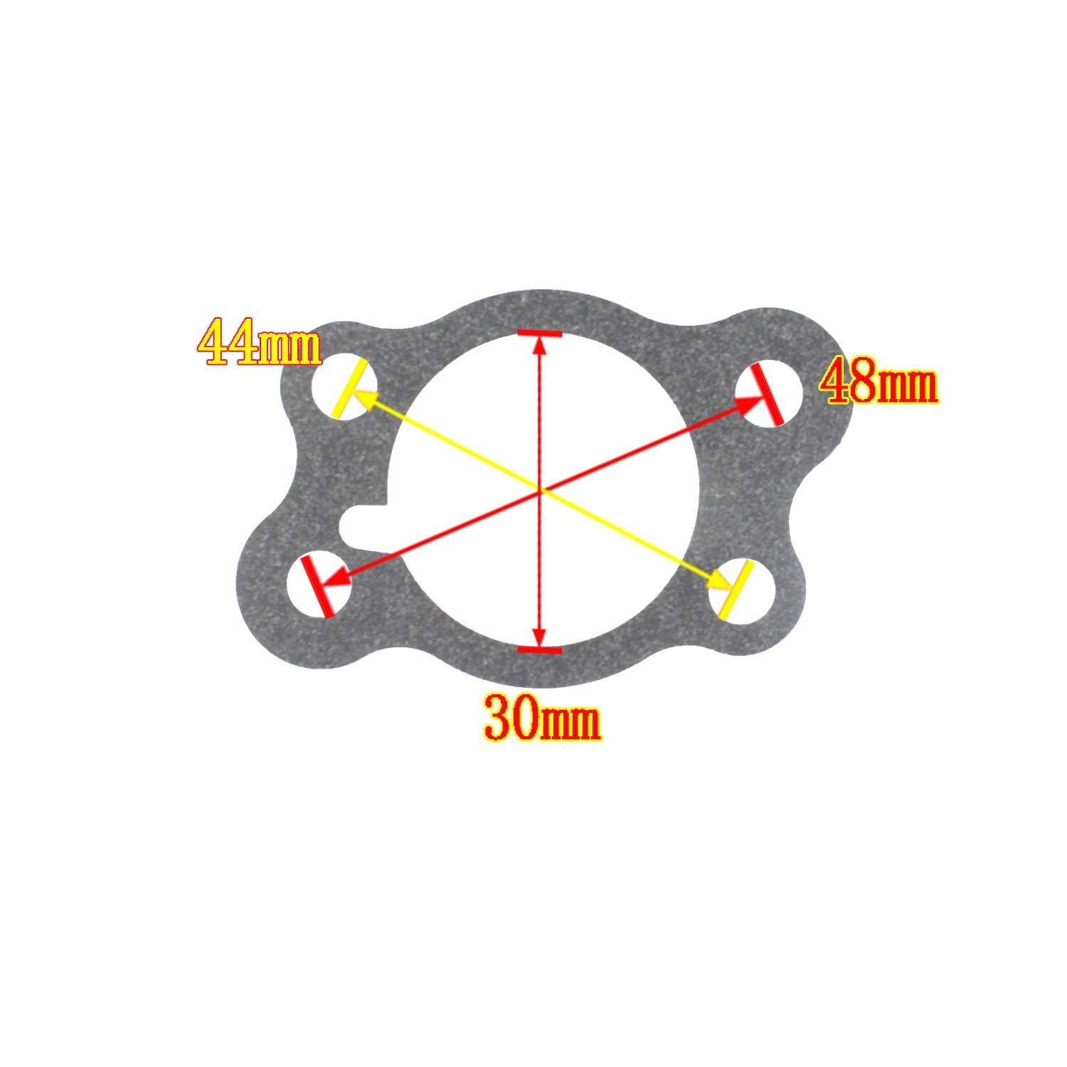 Yofmoo Carburetor Gasket Compatible With Ezgo Golf Cart 295Cc 350Cc Marathon Medalist Txt Freedom St Sport St350 Mpt Workhorse 800 875 1200 Club Clays Car Shuttle Gas 4-Cycle Robin Engine Pack Of 6