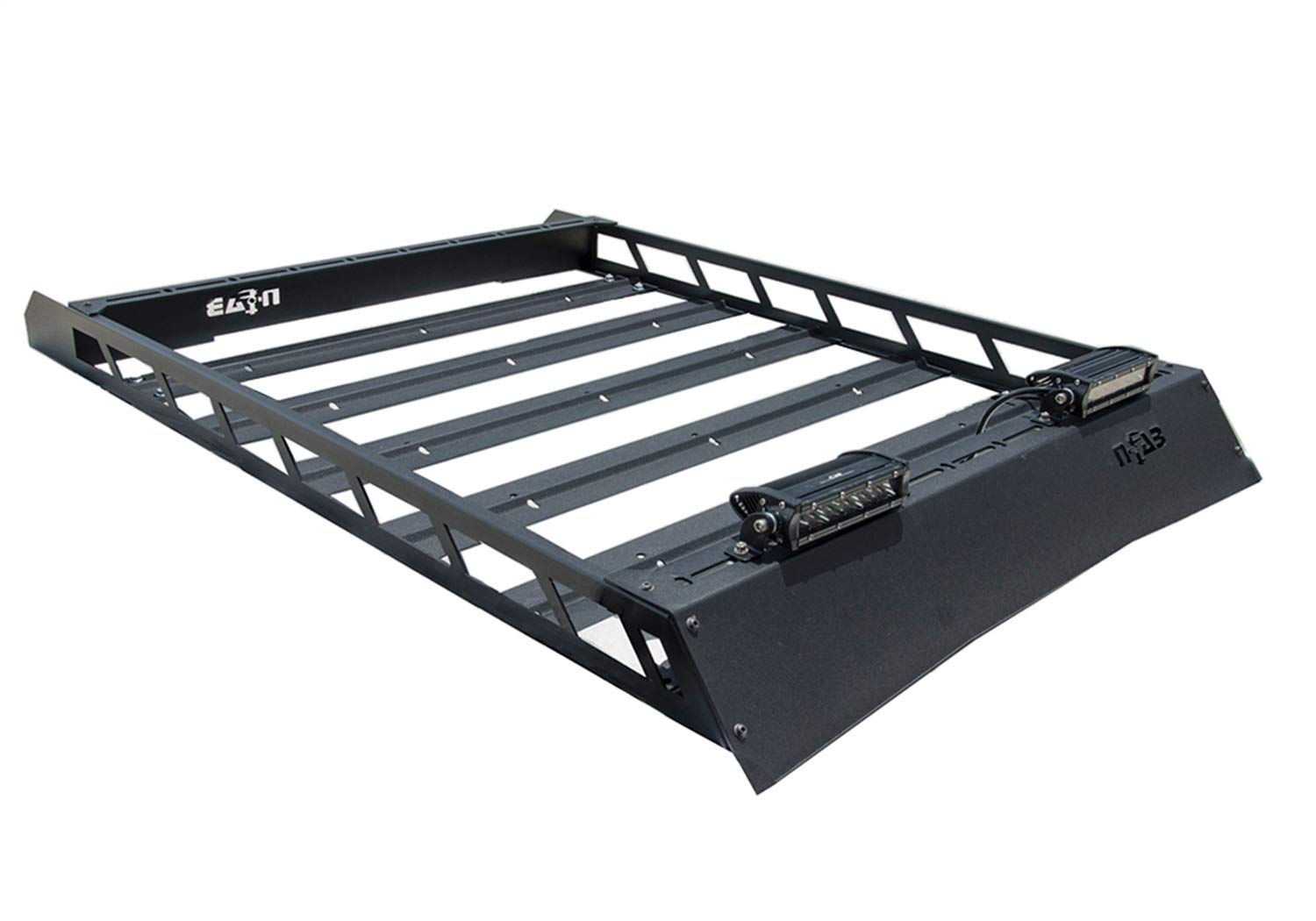 N-Fab Modular Roof Rack For Toyota 4Runner | Aluminum, Textured Black, Aerodynamic Design | T102Mrf | Fits 2010-2023 Toyota 4Run
