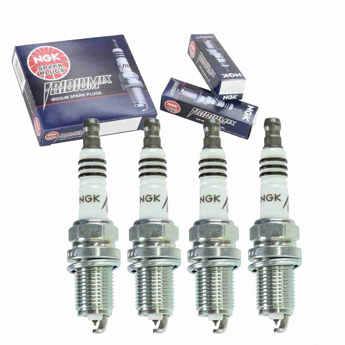 4 pc NGK Iridium IX Spark Plugs compatible with Mitsubishi Lancer 2.0L 2.4L L4 2002-2017