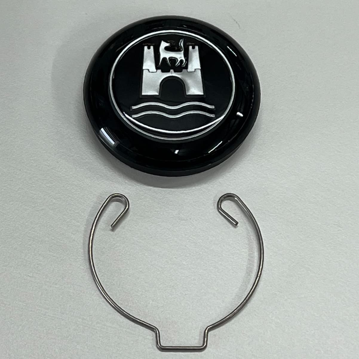 Pirate Mfg Steering Wheel Horn Button W/Wolfsburg, Bug, Ghia, Type-1-2-3 (113-951-532)