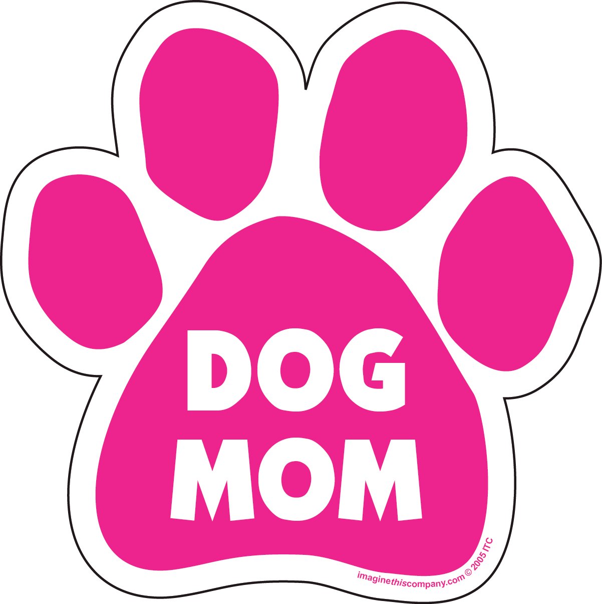 Imagine This D1945 Car and Rescue Decal (Dog Mom), 2 Pack
