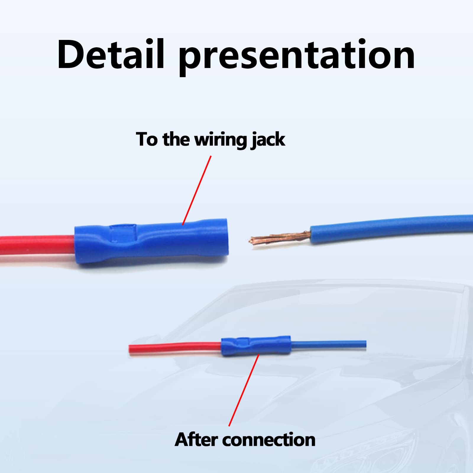 Jawmoy Pack-5 Car Fuse Adapter, 12V Car Add-A-Circuit Fuse, Copper Mini Automotive Fuse Connector For Most Cars Trucks Boats (Bl