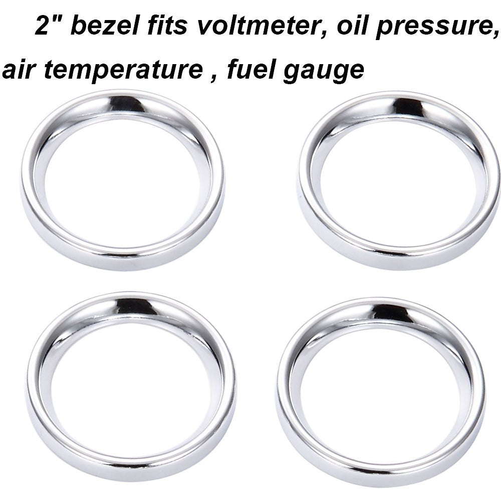 Amazicha 9 PCS Stereo Accent Speedometer Speaker Trim Loop Set for Harley Davidson Electra Street Glide Ultra Classic 1986-2013