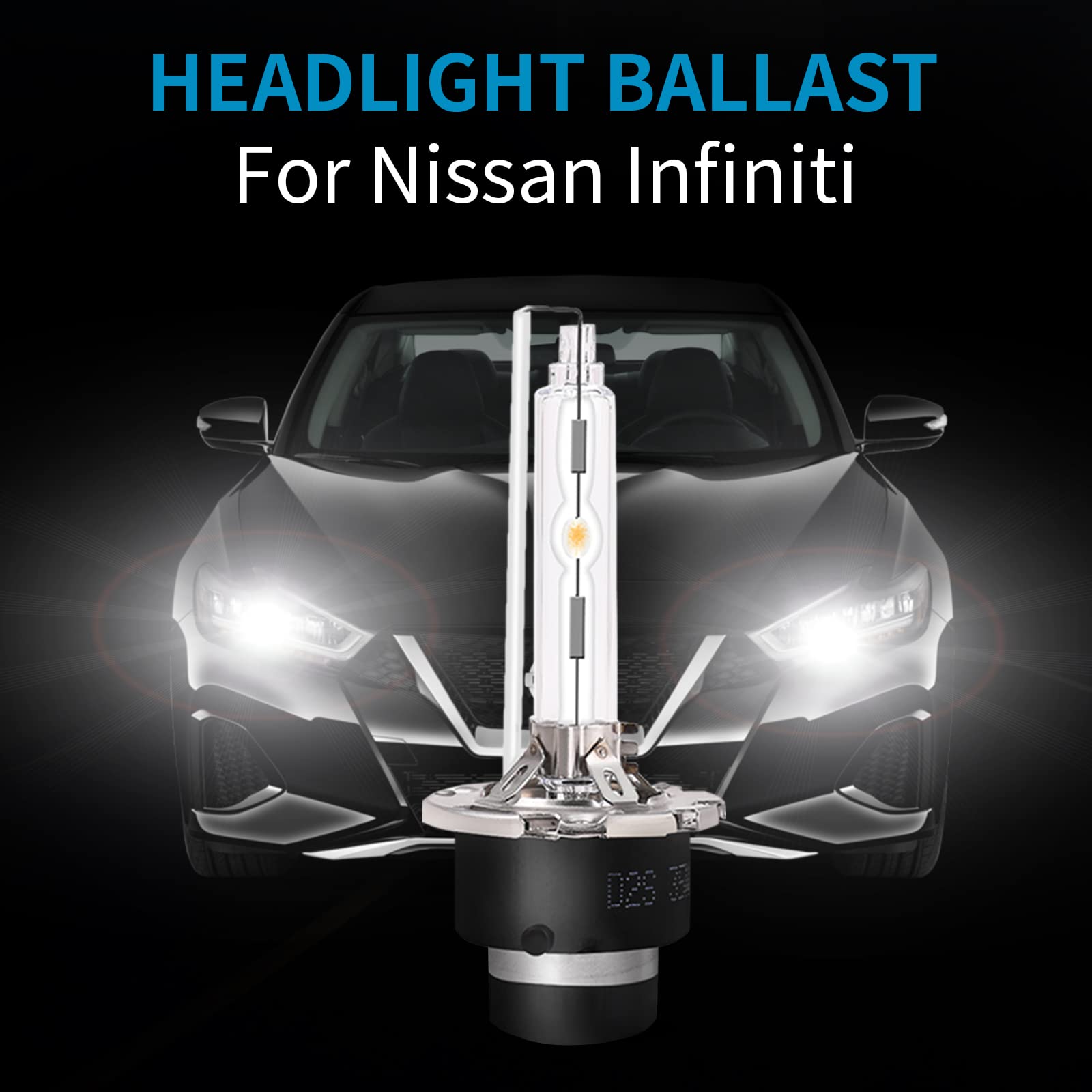 Yikesai Xenon HID Headlight Ballast & Igniter Control Unit - D2S Bulb, Compatible with Nissan Altima, 350Z, Maxima, G35, NZMNS