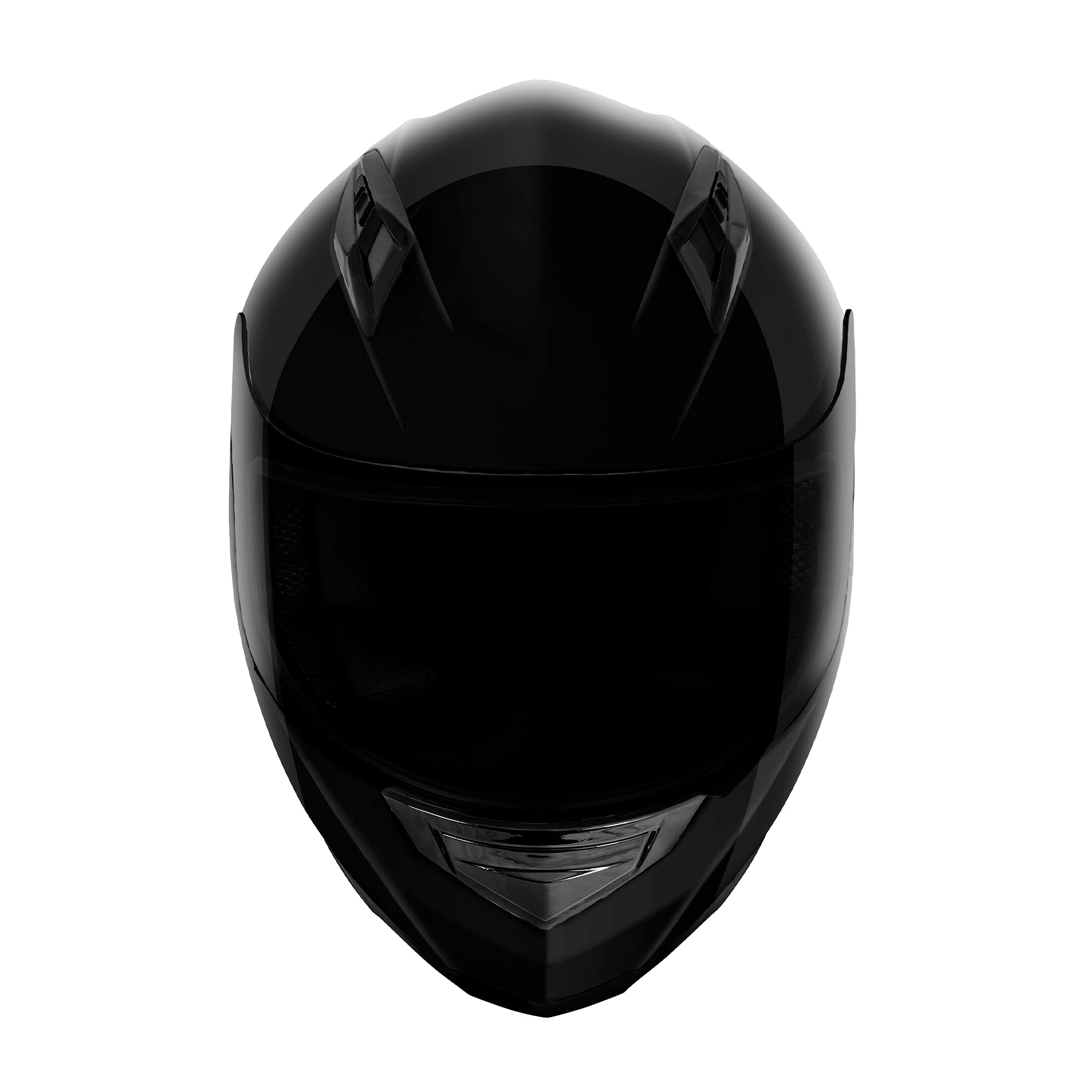 Vcan Vx Lightweight Full Face Motorcycle Street Bike Helmet With Extra Tinted Visor Dot Approved (Gloss Black, X-Large)