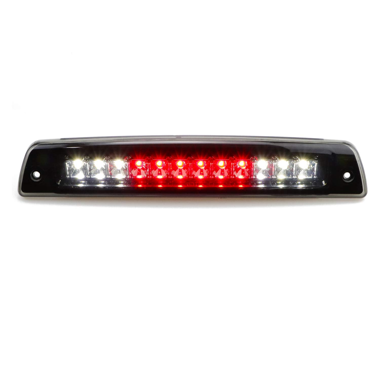 Tresound For 1994-2001 Dodge Ram 1500 2500 3500 Led Third 3Rd Brake High Mount Stop Light Cargo Lamp (Chrome Housing + Smoke Len