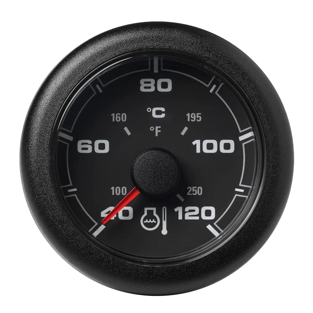 Veratron 52Mm (2-1/16'') Oceanlink Temperature 120C/250F - Black Dial & Bezel