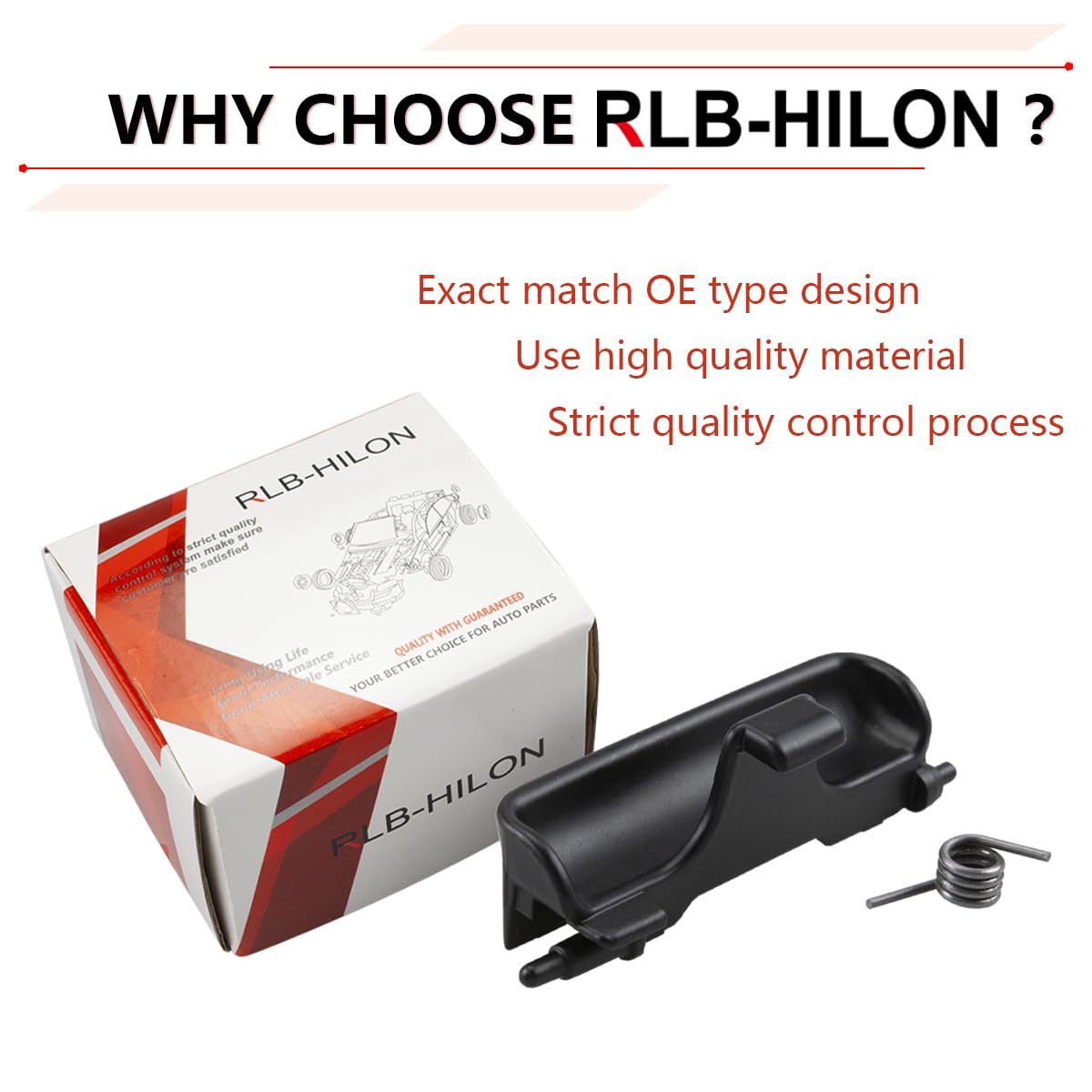 RLB-HILON Metal Center Console Latch Compatible with Acura RDX 2013 2014 2015 2016 2017 2018 Year, for 83417TX4A01,Same Spring a