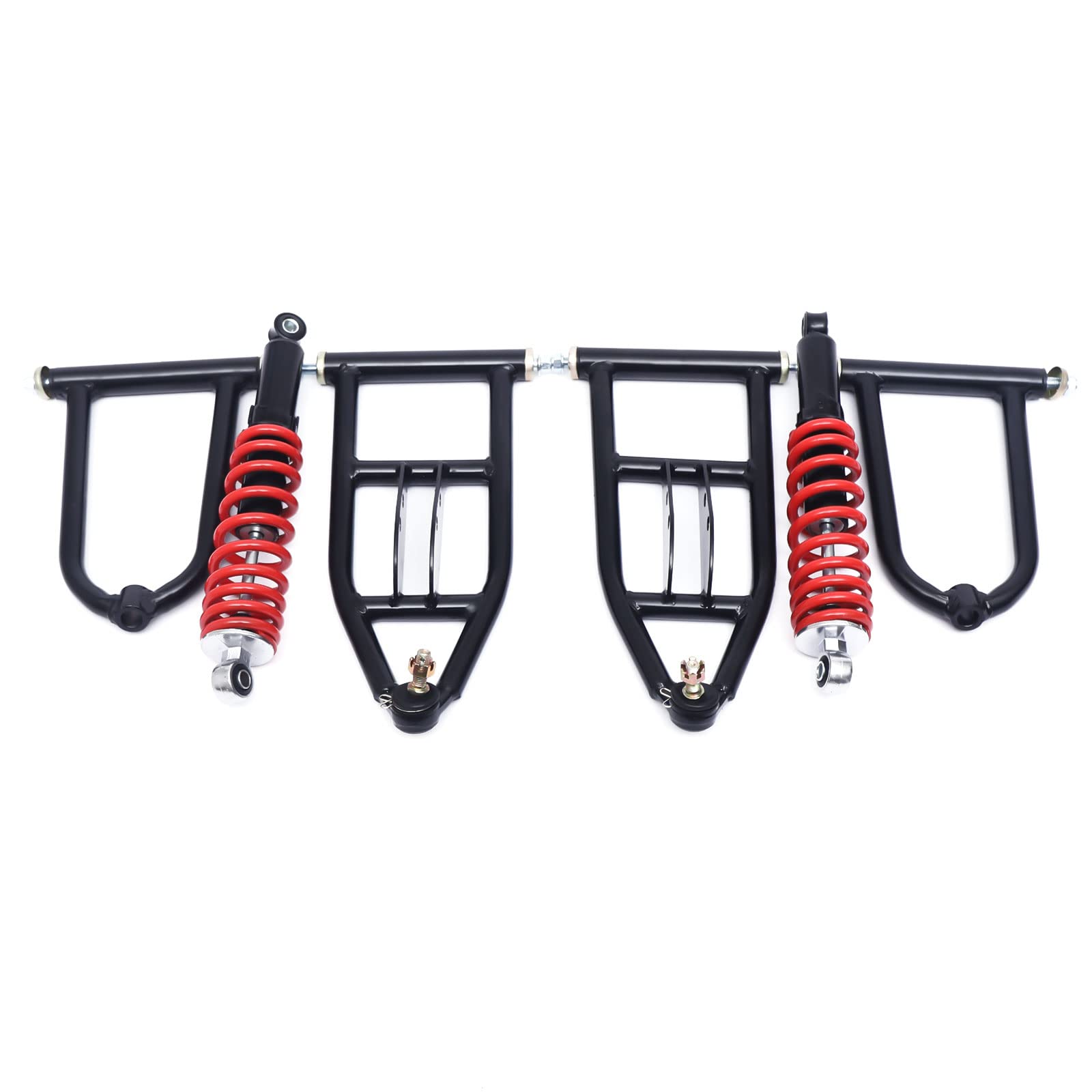 CHUNILLE Suspension Swing Arm Assembly for ATV Go Kart - Metal, 340mm, Black + Red, Model AC-YC186-108