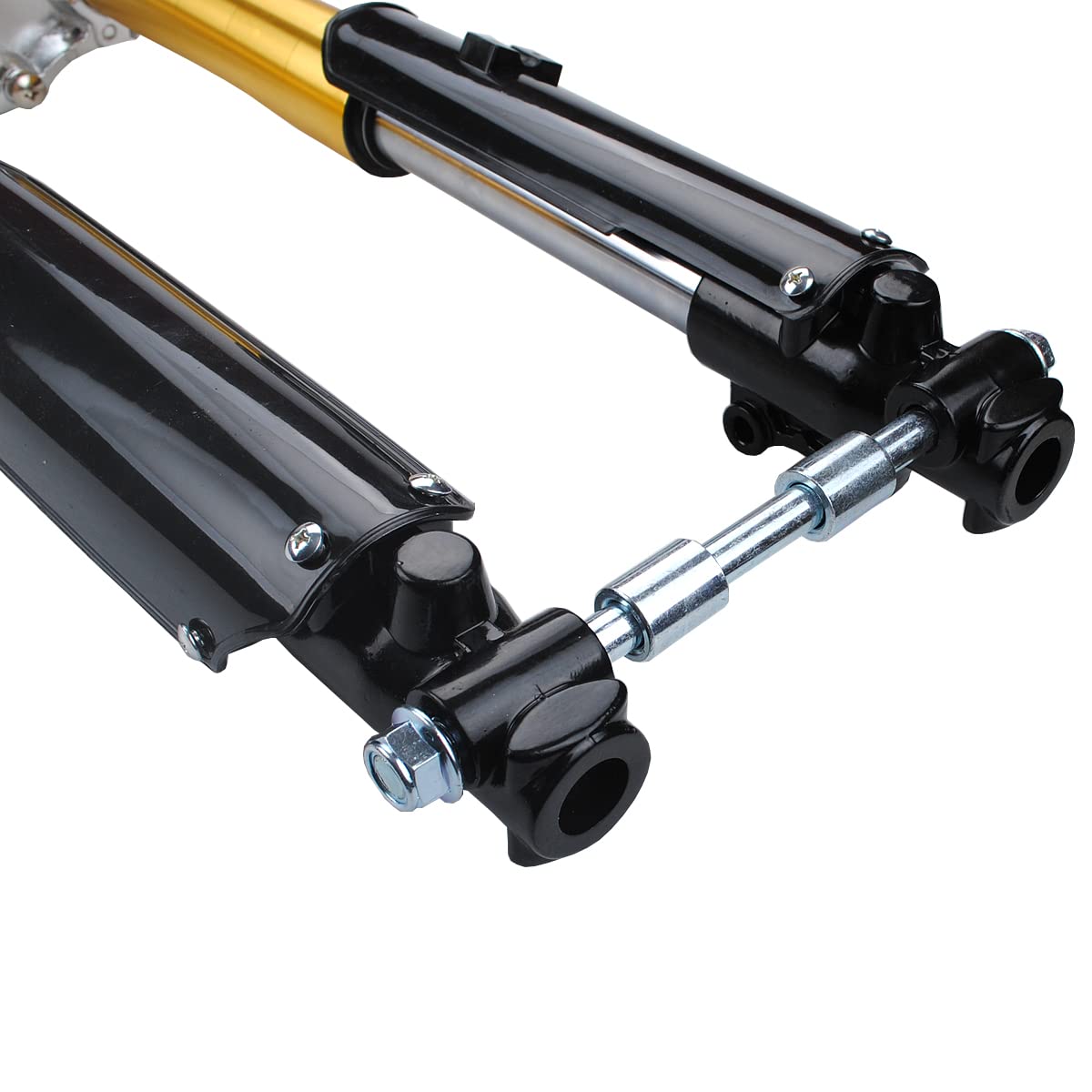 YLQYYH Motorcycle Front Shock Absorber 650mm Inverted Forks Golden for CRF50 XR SDG SSR Pit Bikes