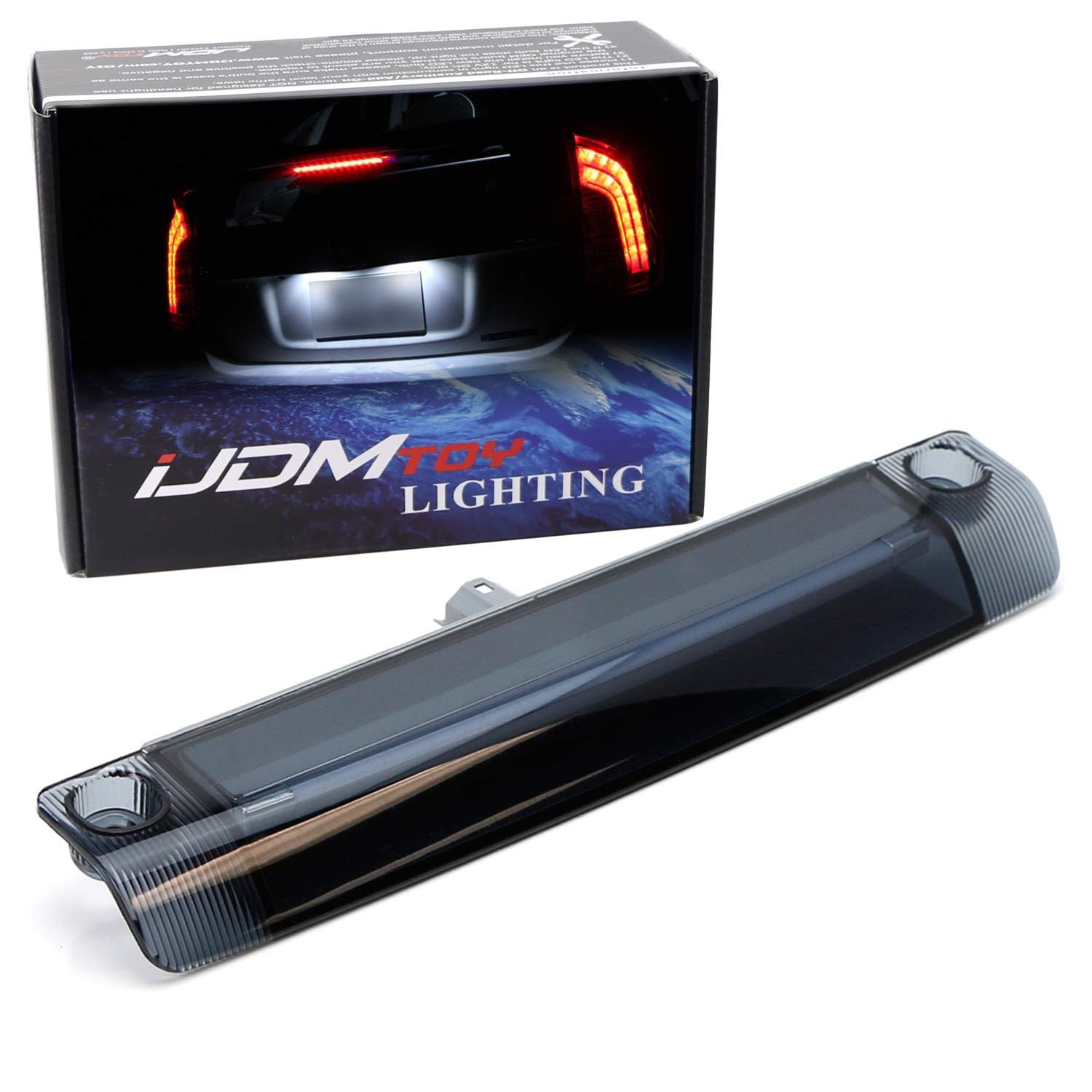 Ijdmtoy Smoked Dark Lens 9-Led 3Rd Brake Light Assy Compatible With Toyota 4Runner Highlander Prius Sienna Etc., Rear Center Roo