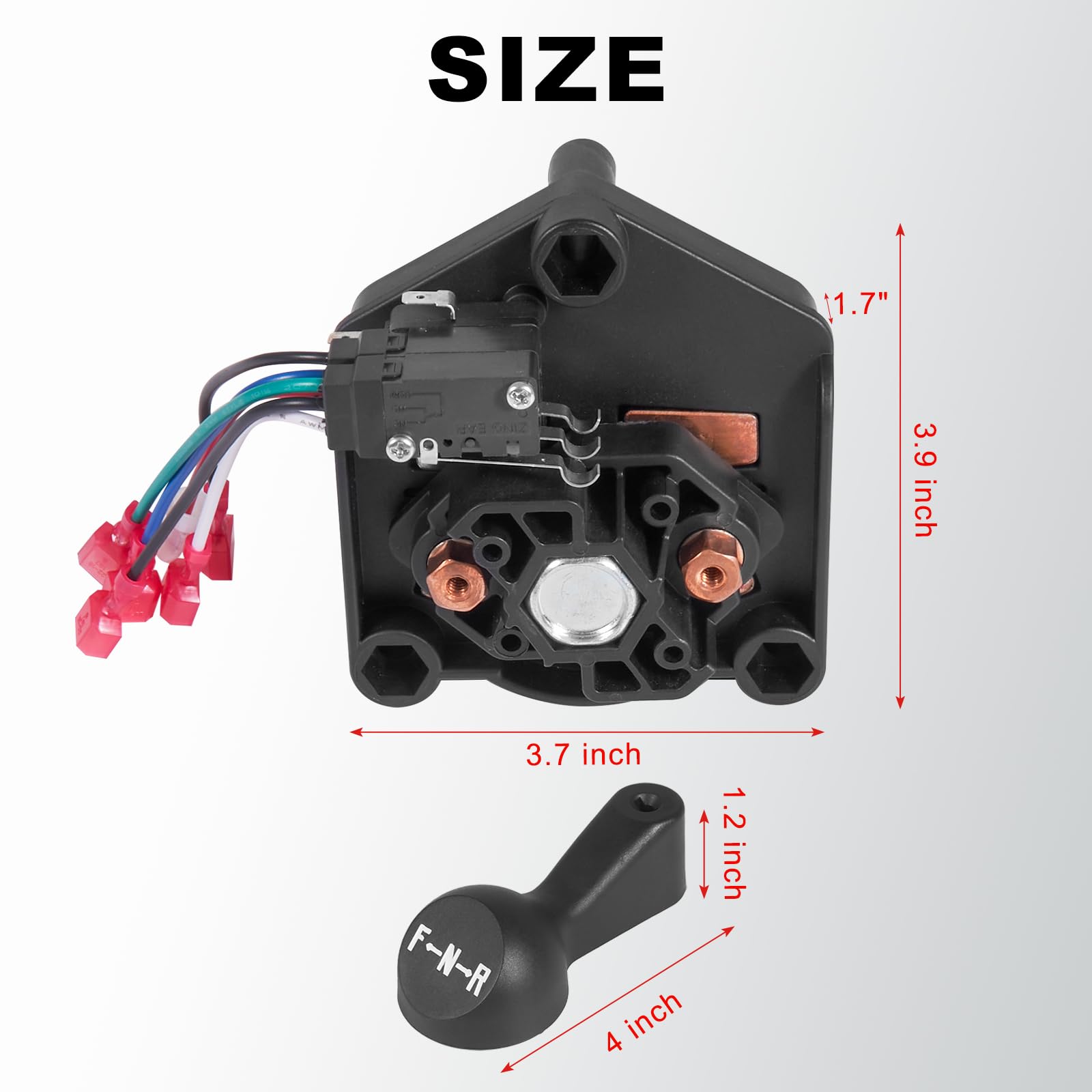 AUTOBABA Club Car DS 48 Volt Electric Golf Carts Forward Reverse Switch Assembly with Handle Micro Switch Compatible with Electr
