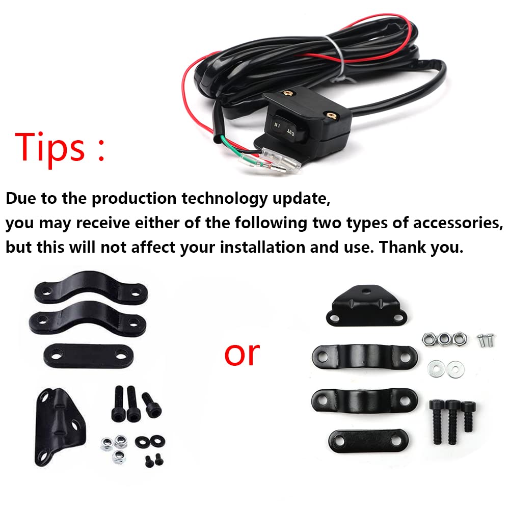 CORINTH Heavy Duty Handlebar Control Winch Rocker Switch for ATV/UTV - Black, Plastic, Model 644747625661