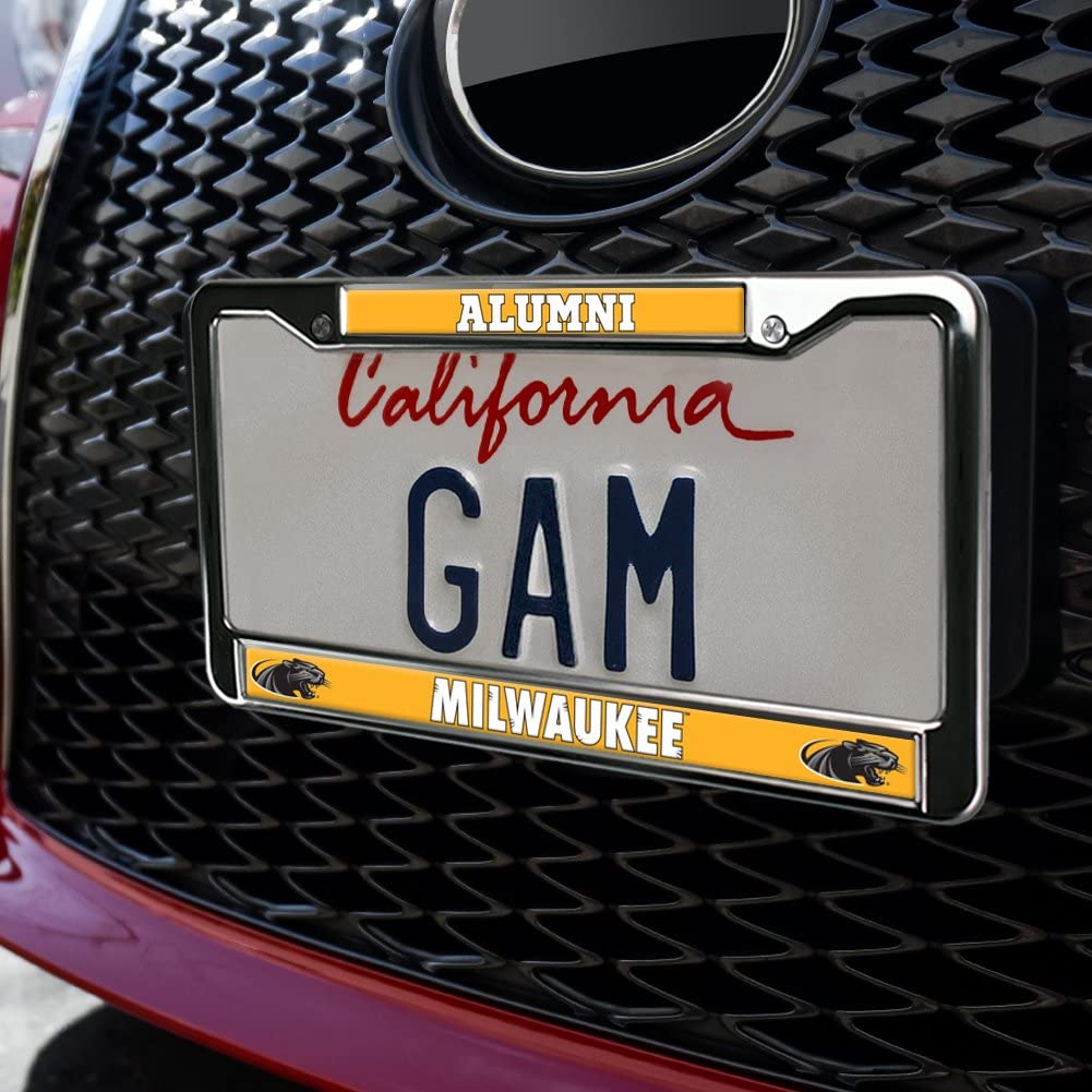 GRAPHICS & MORE UW Milwaukee Alumni Metal License Plate Frame, Full Size, One Size, Standard