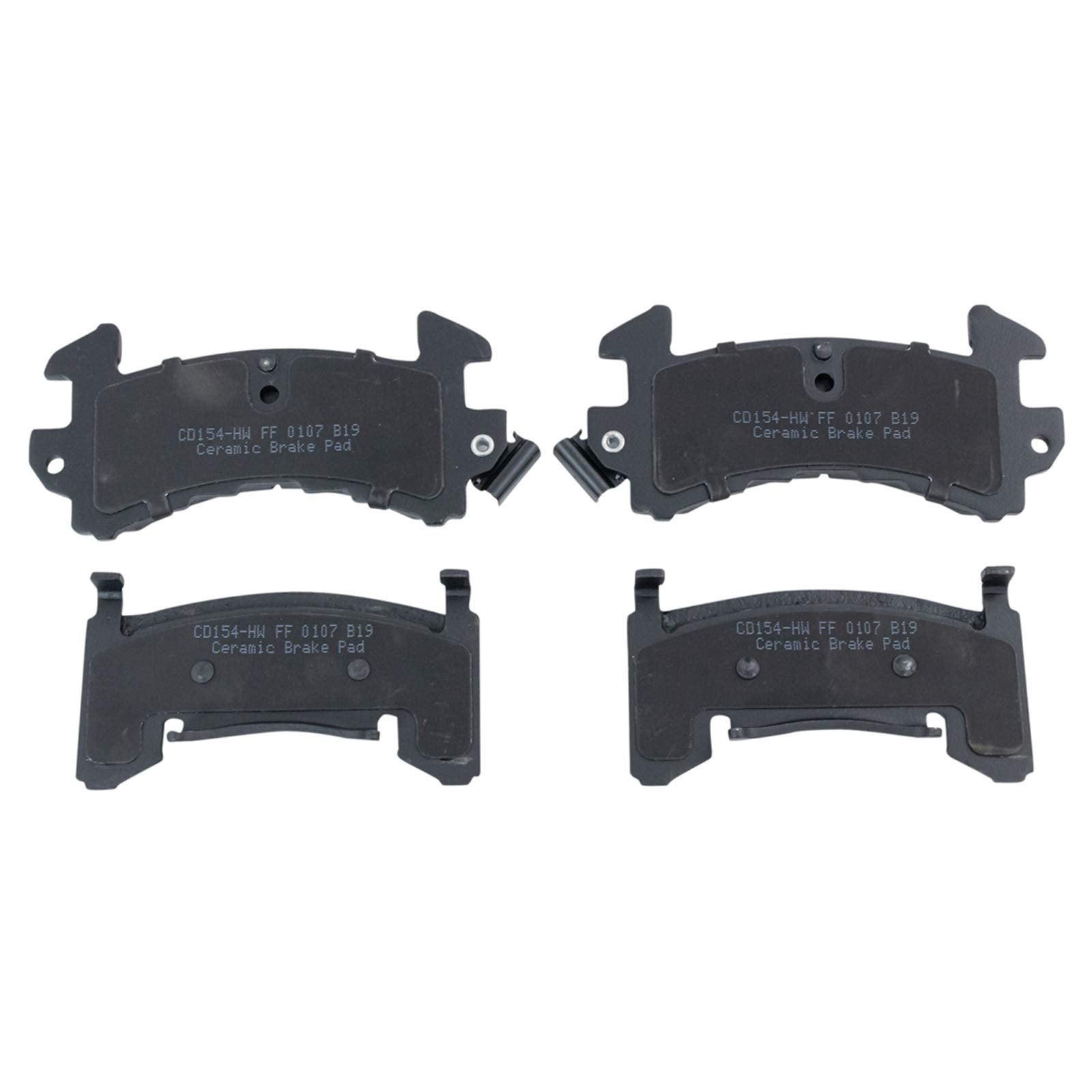 TRQ Front Posi Ceramic Brake Pad Kit Set for Buick Cadillac Chevy GMC Oldsmobile Pontiac