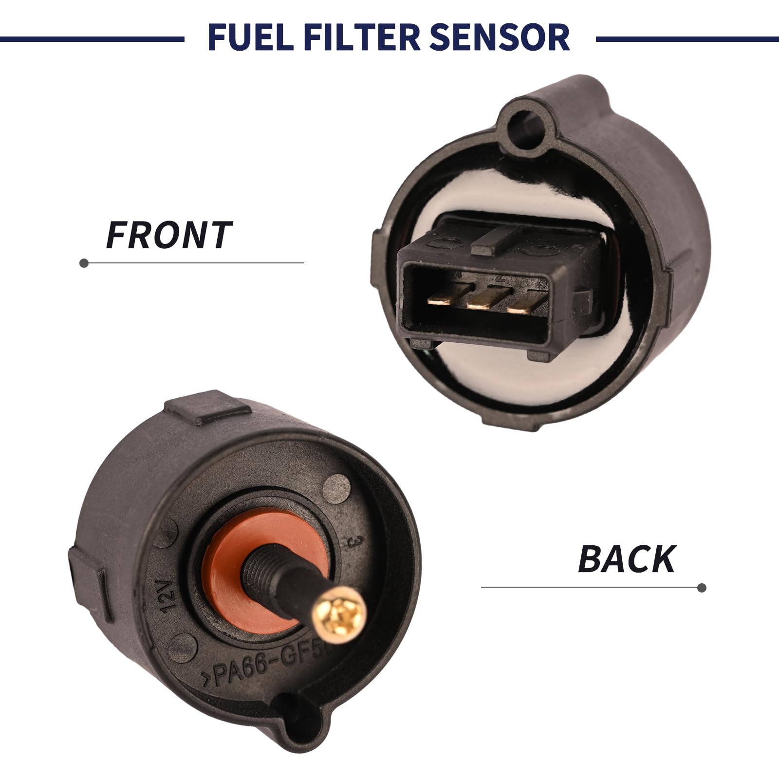 Magimaker 1J430-43880 Fuel Filter Sensor Tractor Switch Assembly Compatible with Kubota V1803 V2403 V3307 V3800 Engine