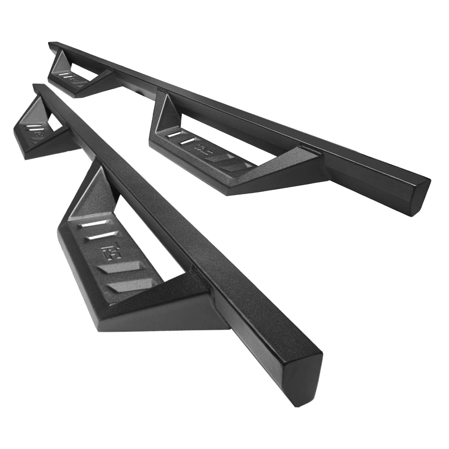 Tac Sidewinder Running Boards Fit 2019-2024 Chevy Silverado/Gmc Sierra 1500 | 2020-2024 2500/3500 Crew Cab Truck 4” Drop Fine Texture Black Side Steps Nerf Bars Rock Slider Armor Accessories (2Pcs)